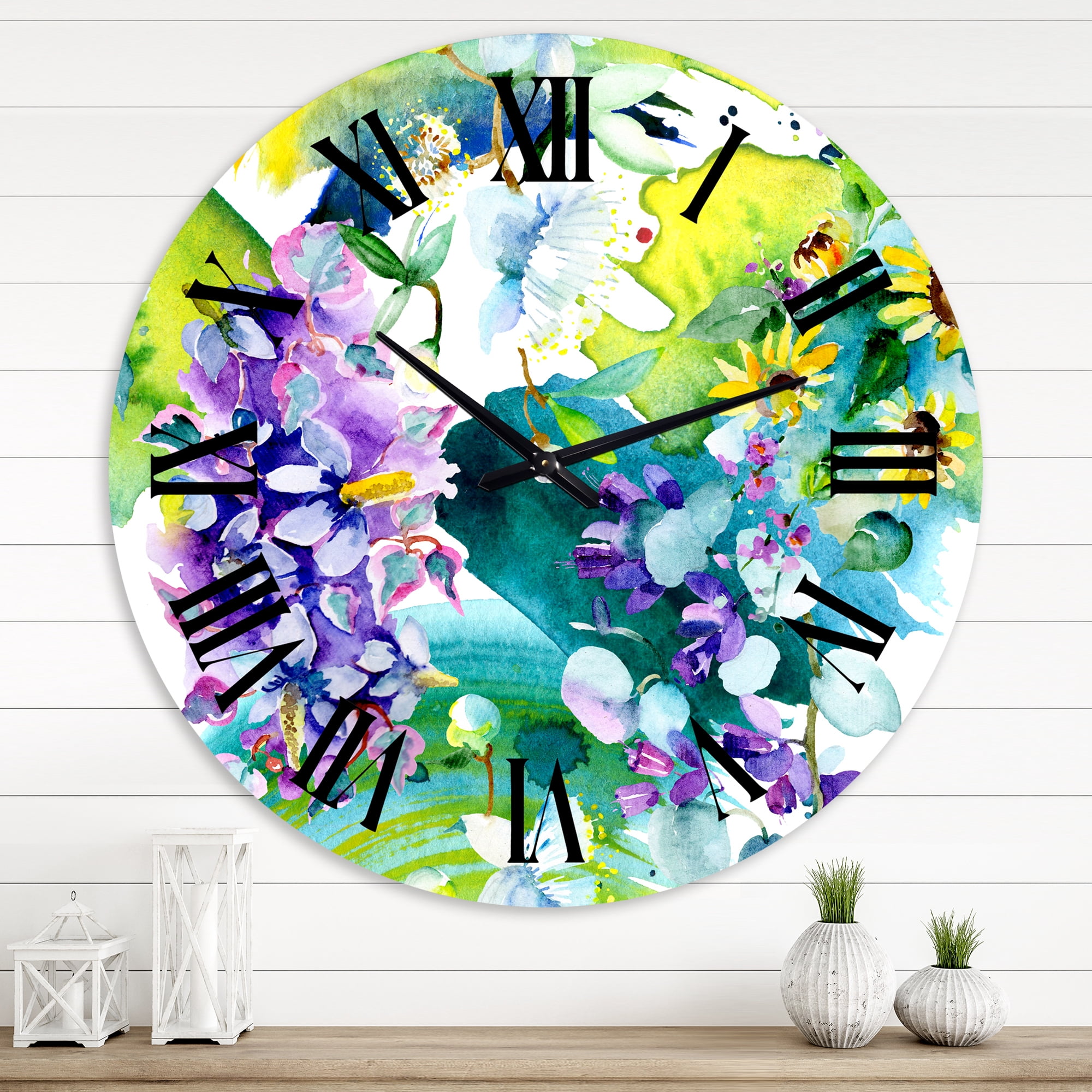 Designart 1 in Farmhouse Wall Clock