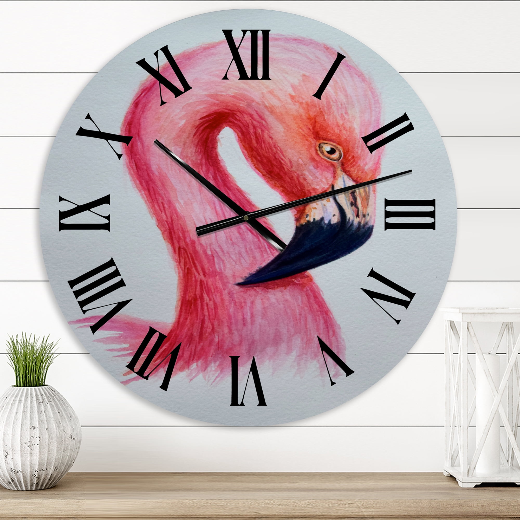 Designart 1 in Farmhouse Wall Clock
