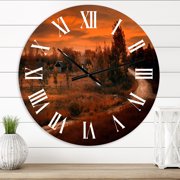 Designart 1 in Farmhouse Wall Clock
