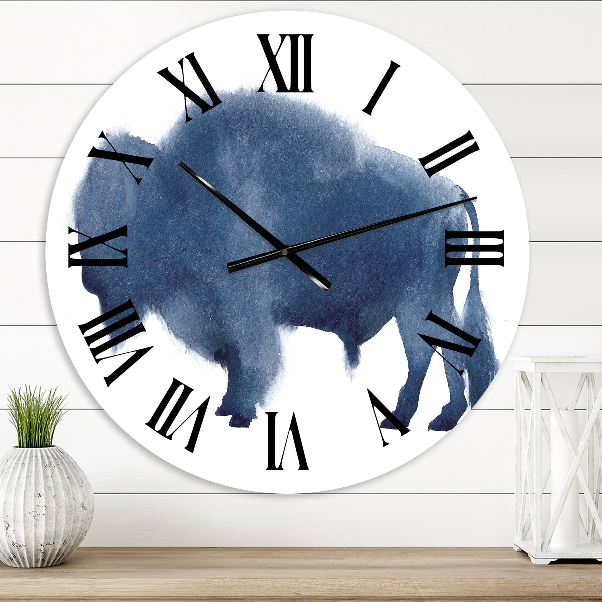 Designart 1 in Farmhouse Wall Clock