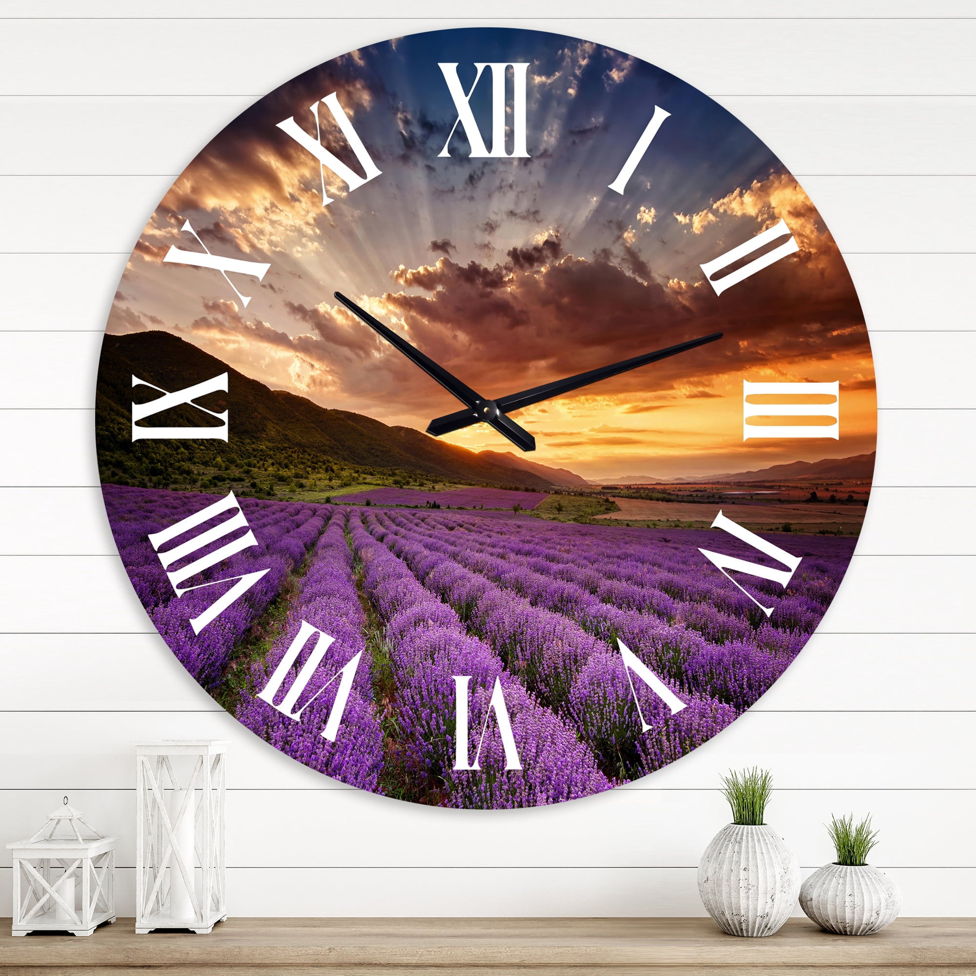 Designart 1 in Farmhouse Wall Clock