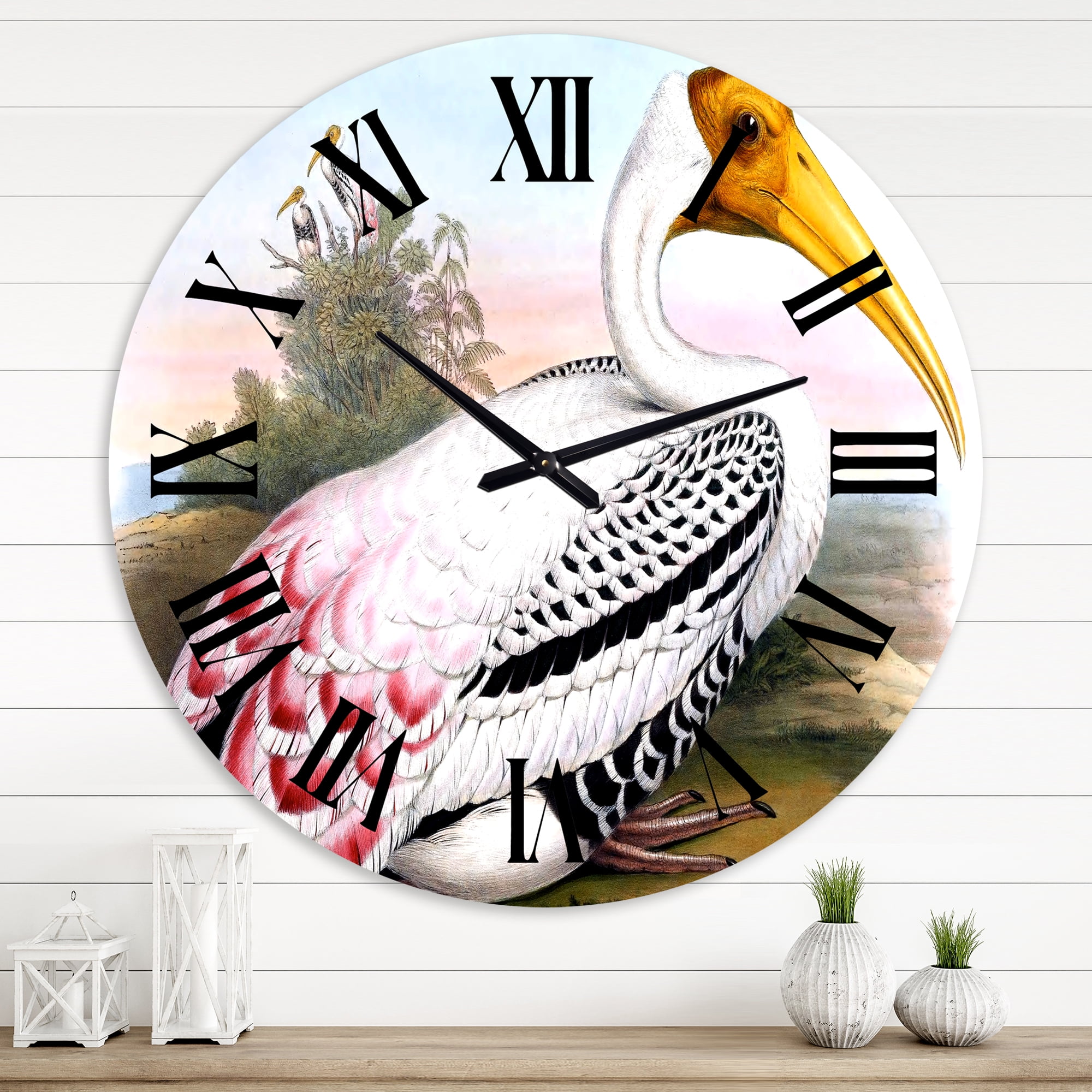 Designart 1 in Farmhouse Wall Clock