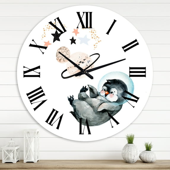 Designart 1 in Farmhouse Wall Clock