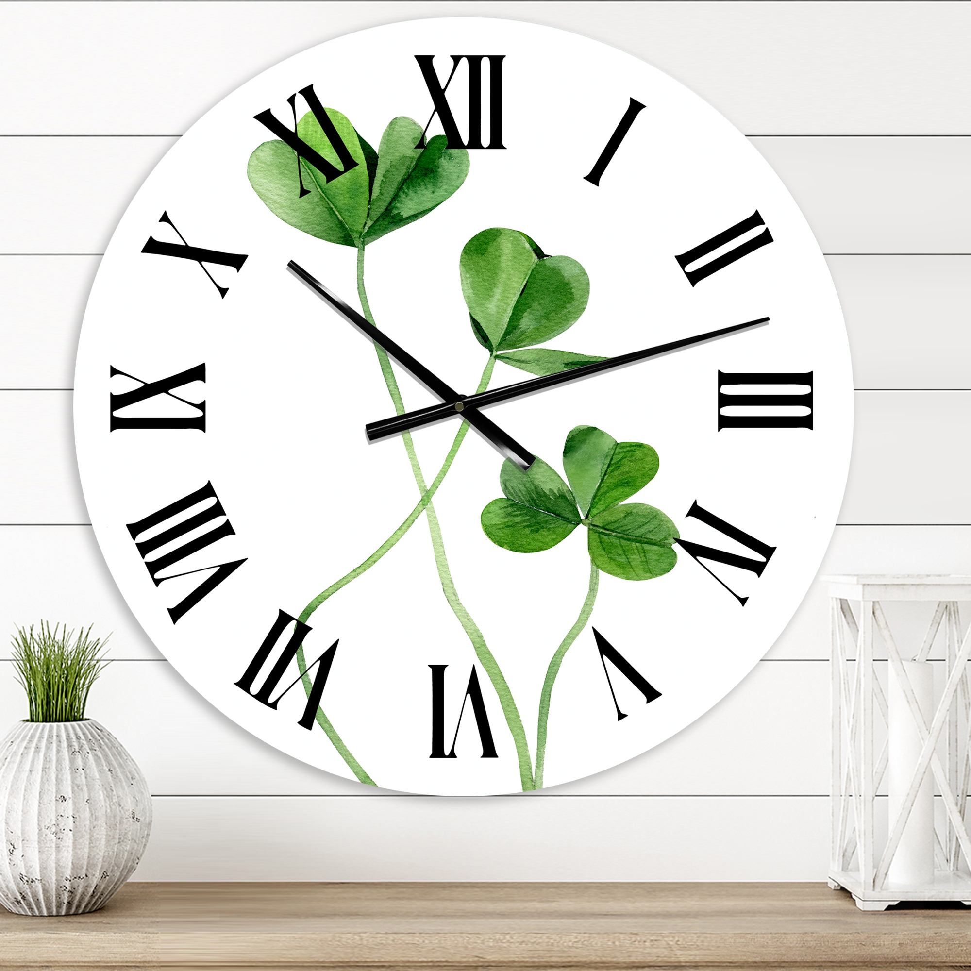 Designart 1 in Farmhouse Wall Clock