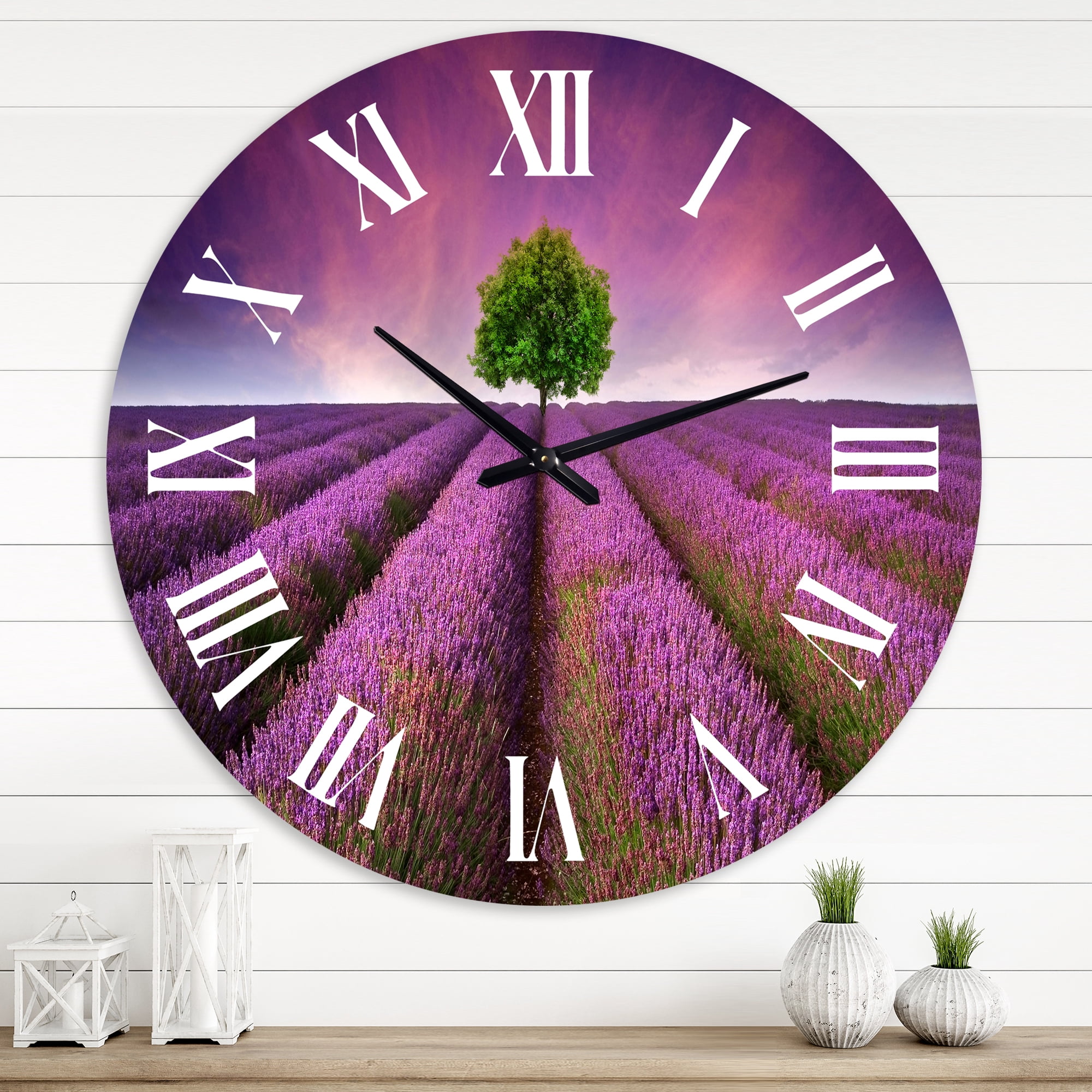Designart 1 in Farmhouse Wall Clock