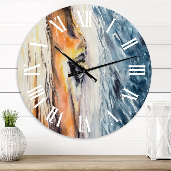 Designart 1 in Farmhouse Wall Clock