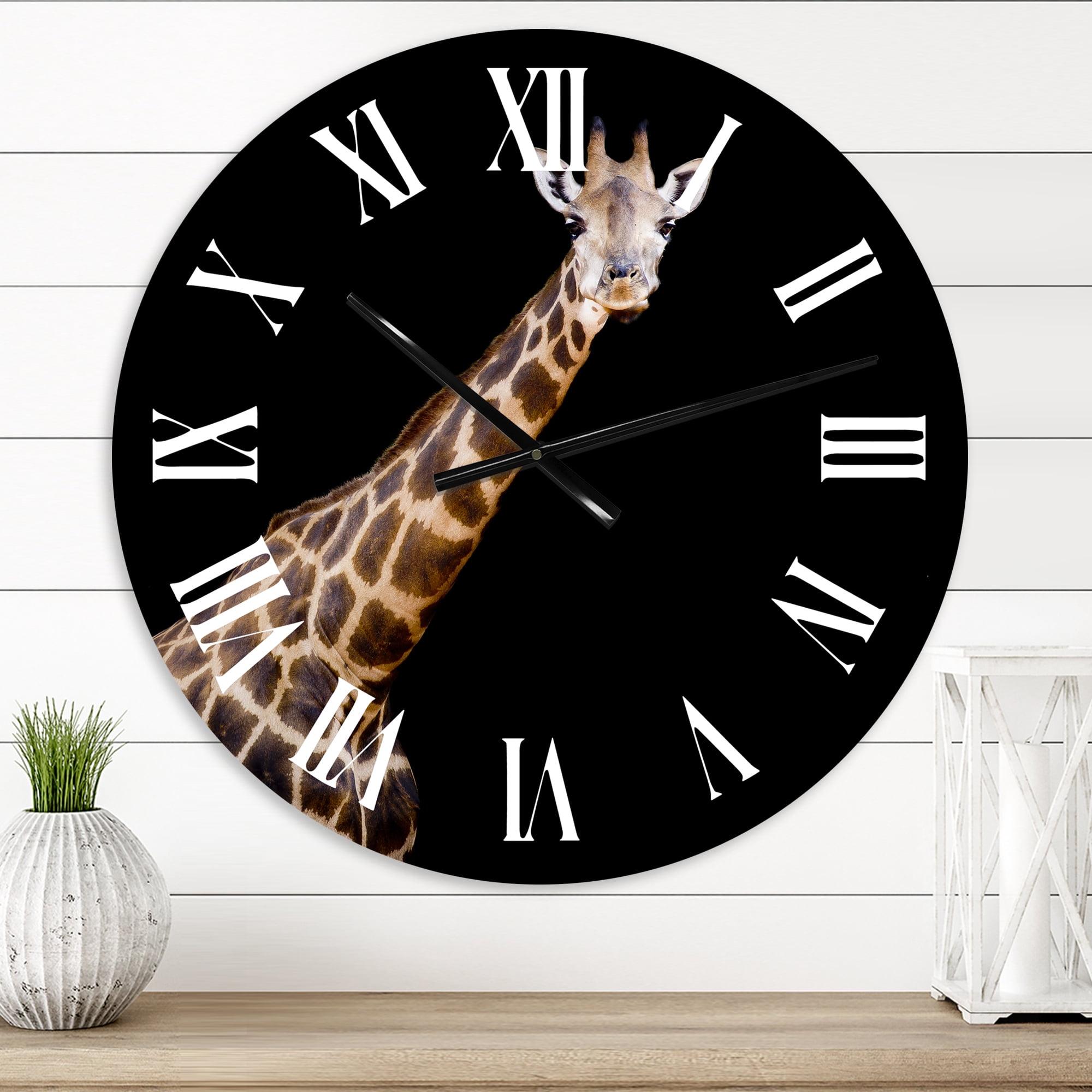 Designart 1 in Farmhouse Wall Clock