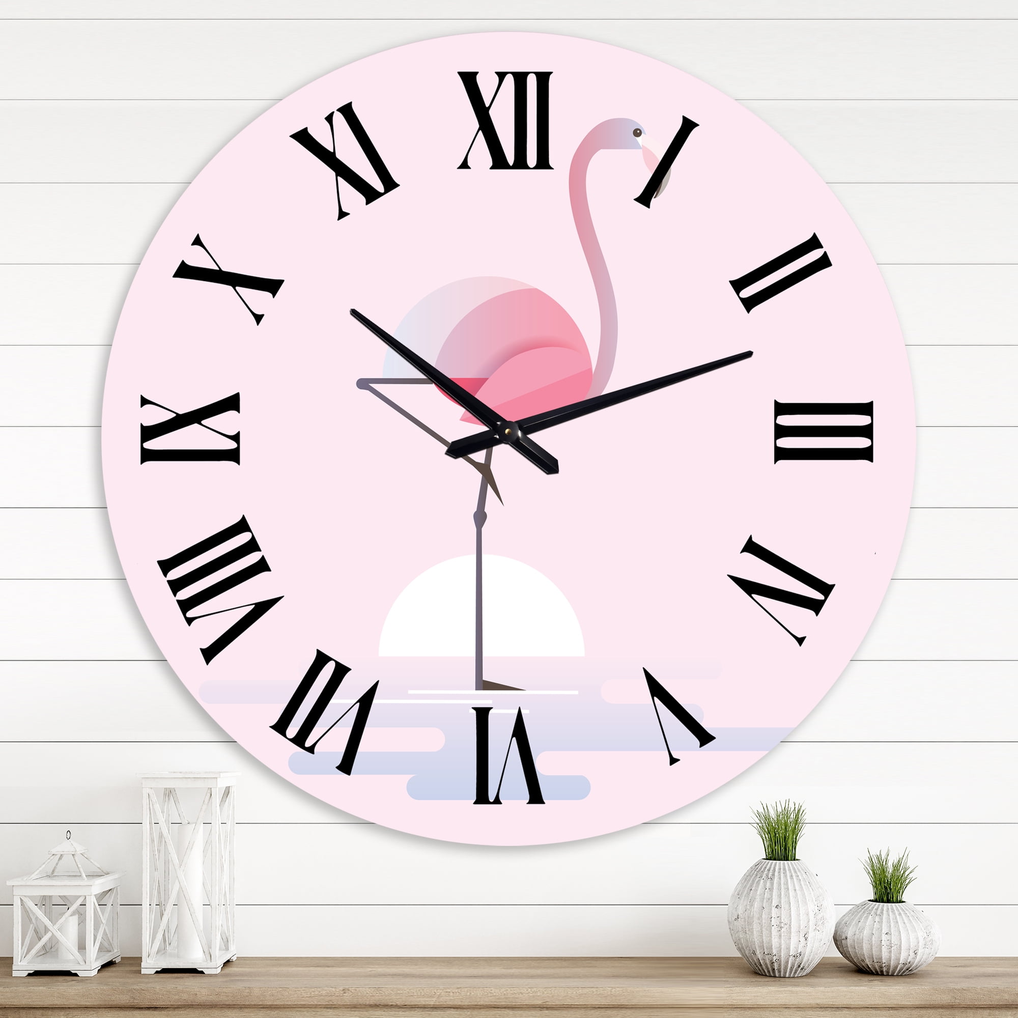 Designart 1 in Farmhouse Wall Clock
