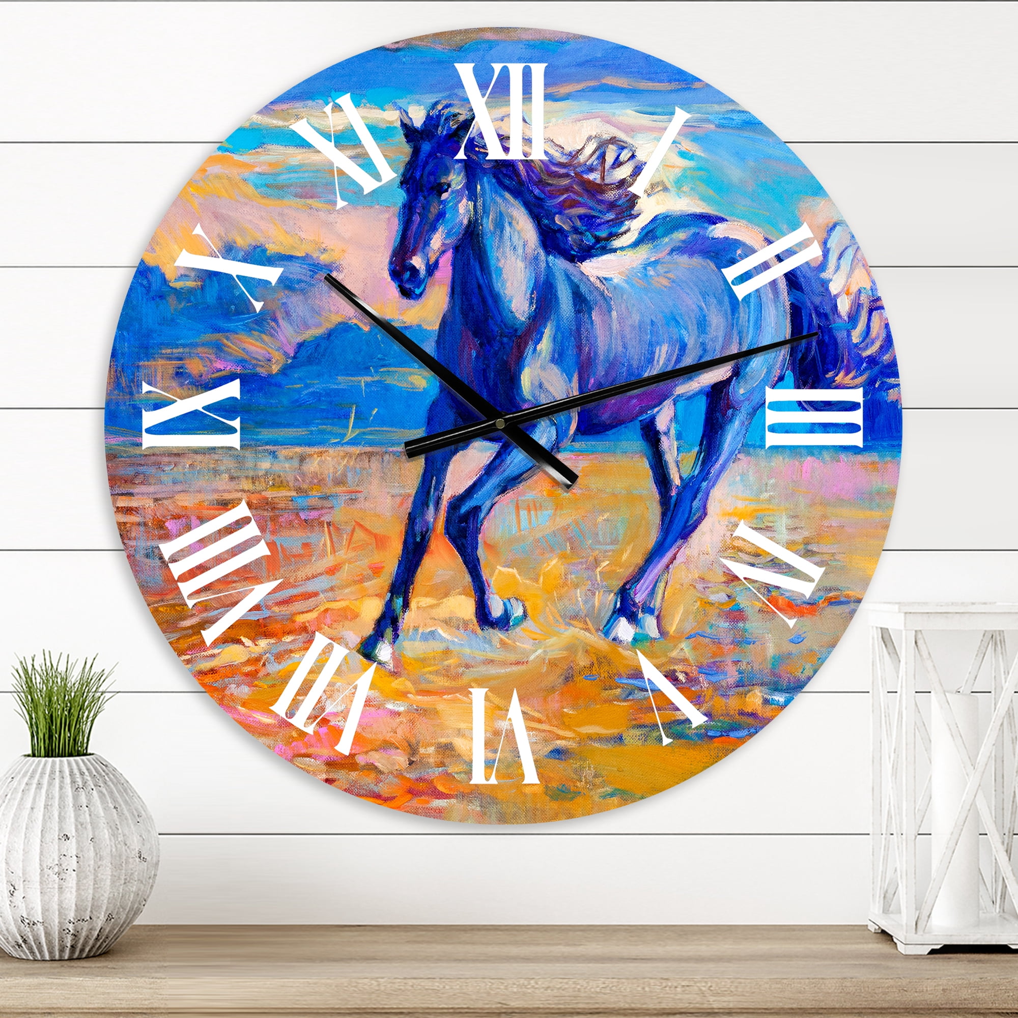 Designart 1 in Farmhouse Wall Clock