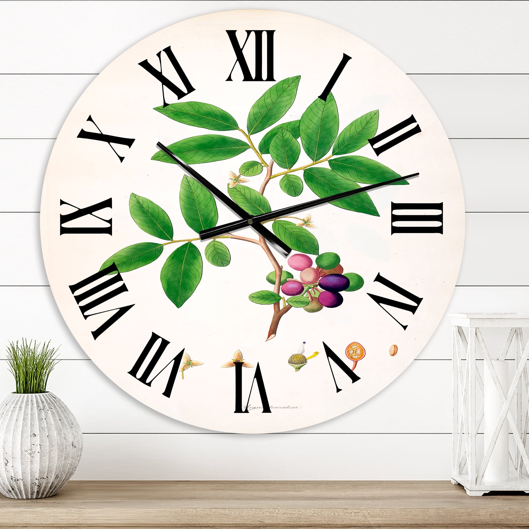 Designart 1 in Farmhouse Wall Clock