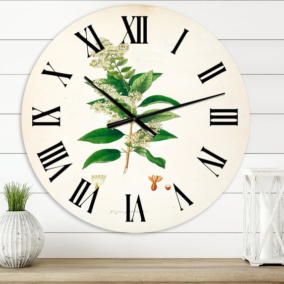 Designart 1 in Farmhouse Wall Clock