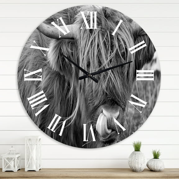 Designart 1 in Farmhouse Wall Clock