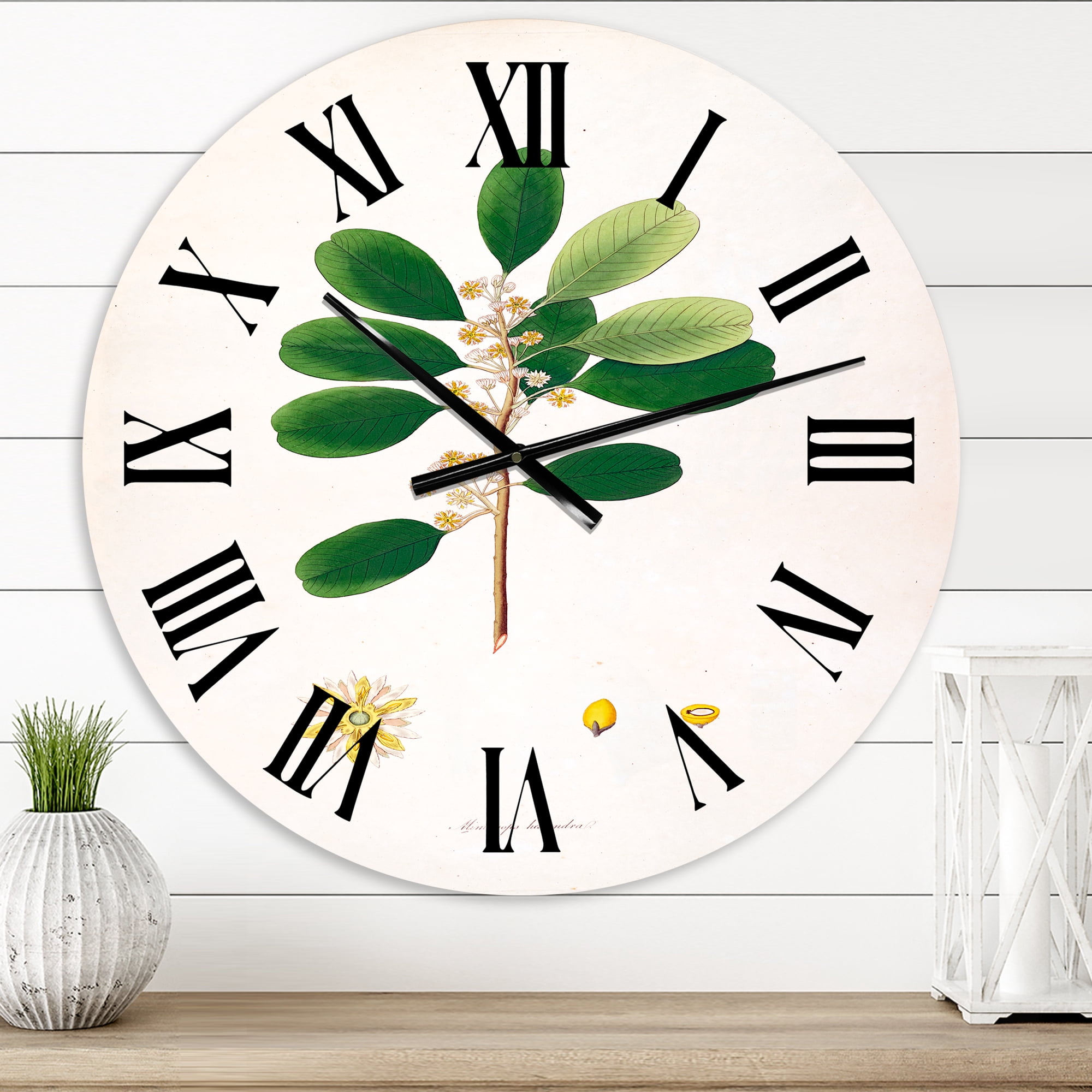 Designart 1 in Farmhouse Wall Clock