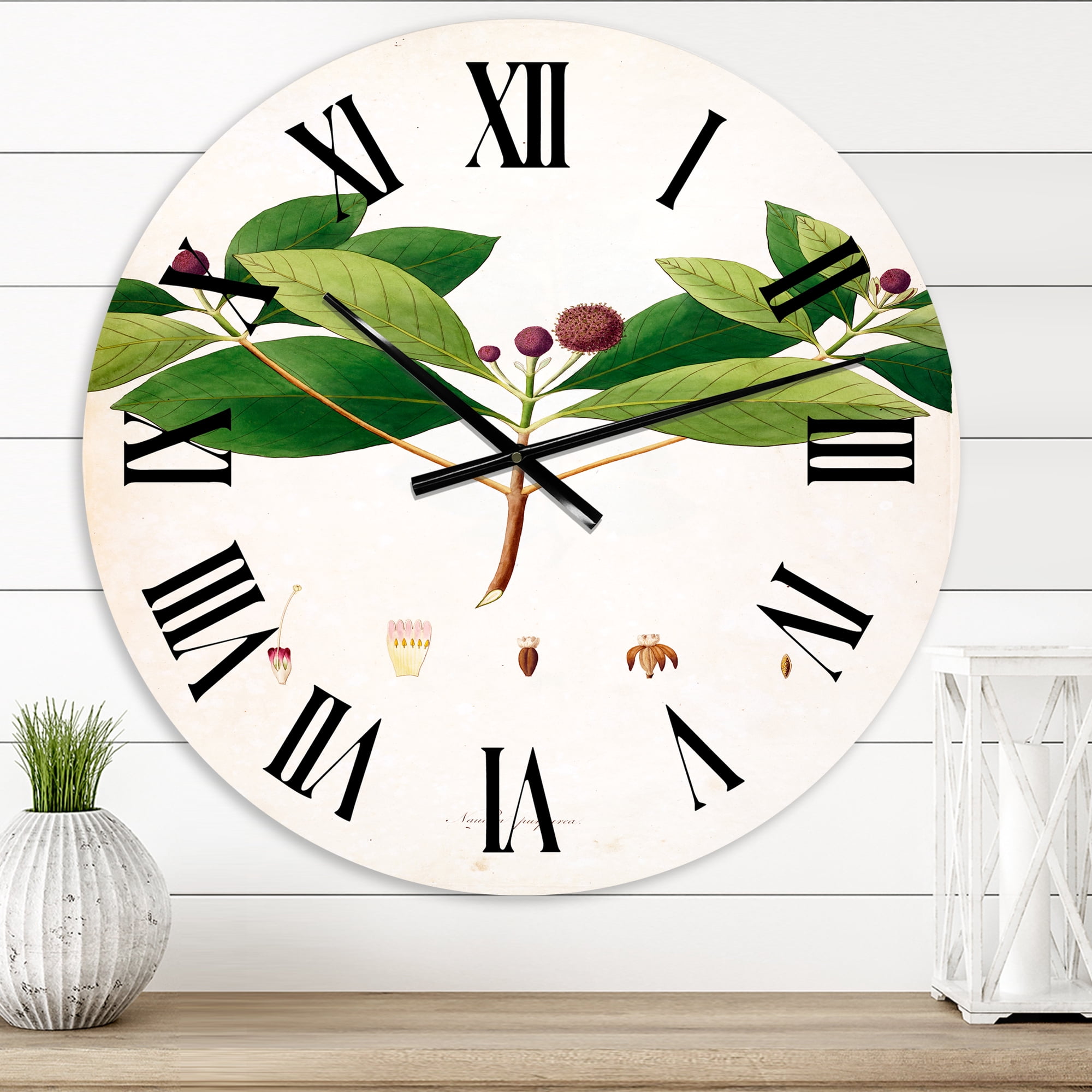 Designart 1 in Farmhouse Wall Clock