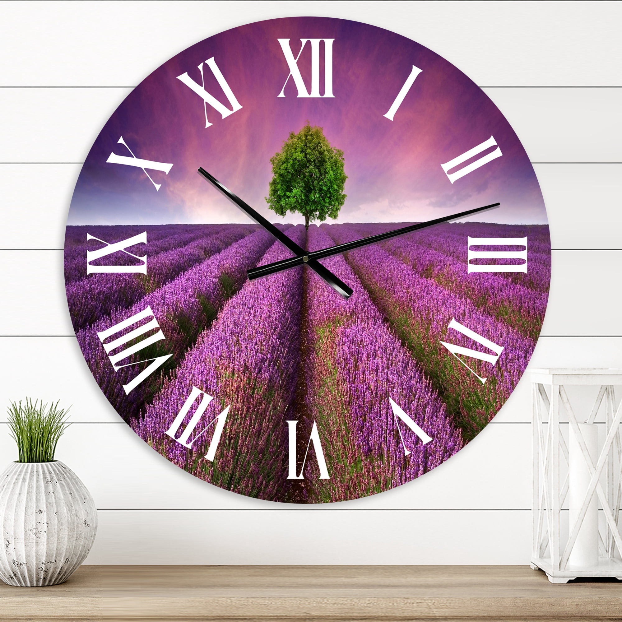 Designart 1 in Farmhouse Wall Clock