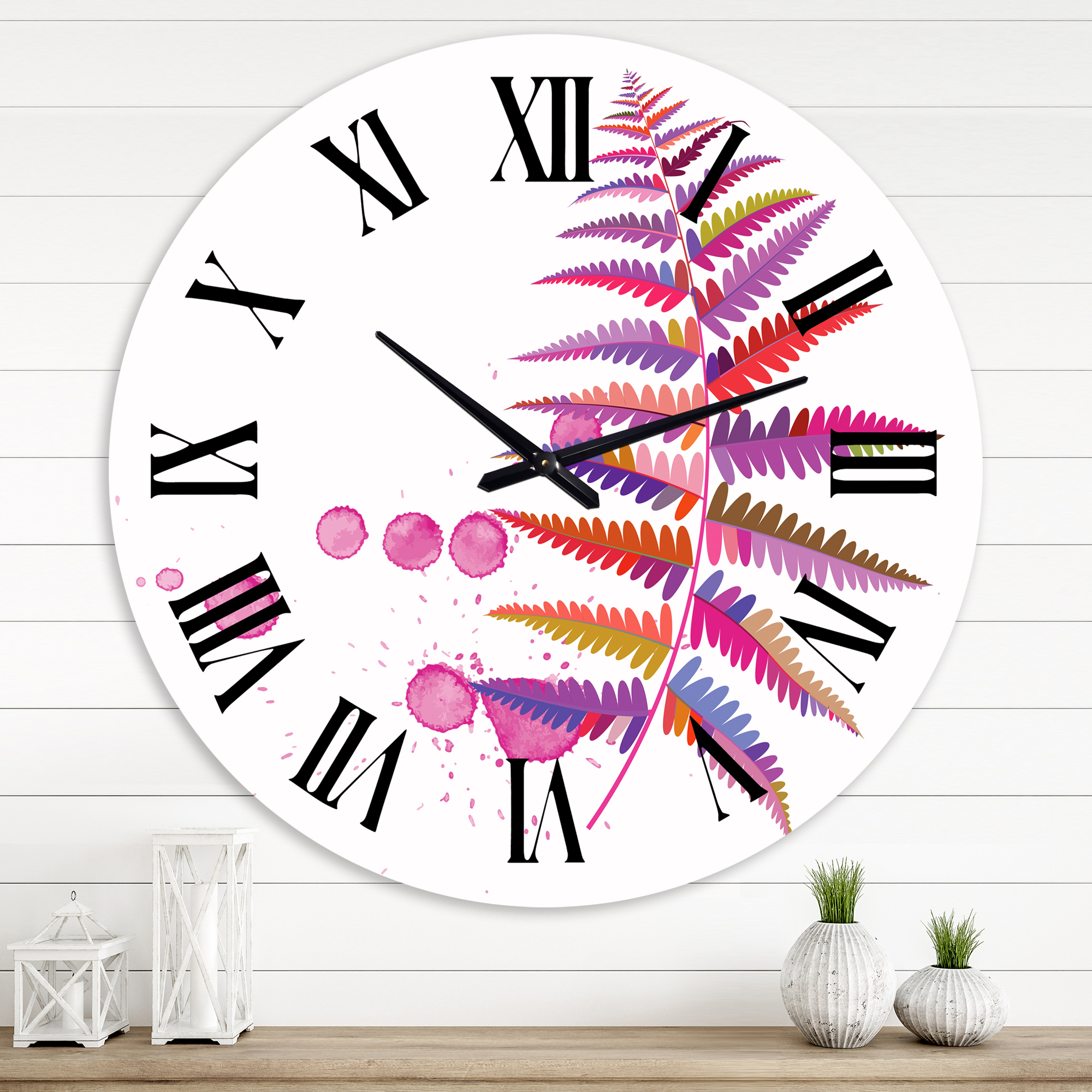 Designart 1 in Farmhouse Wall Clock