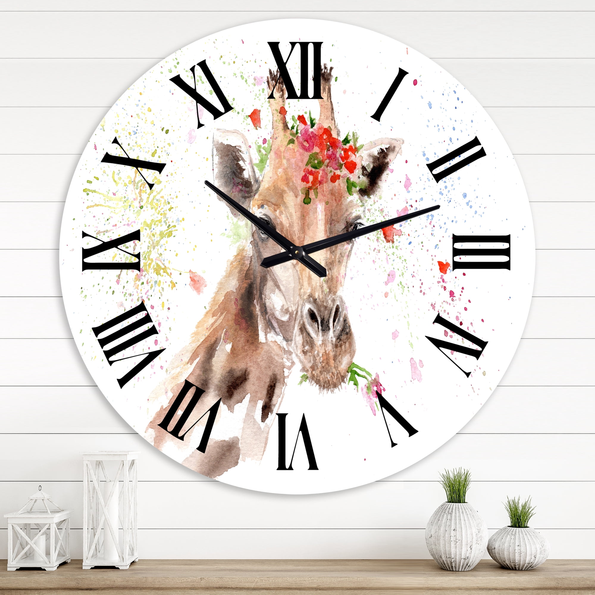 Designart 1 in Farmhouse Wall Clock