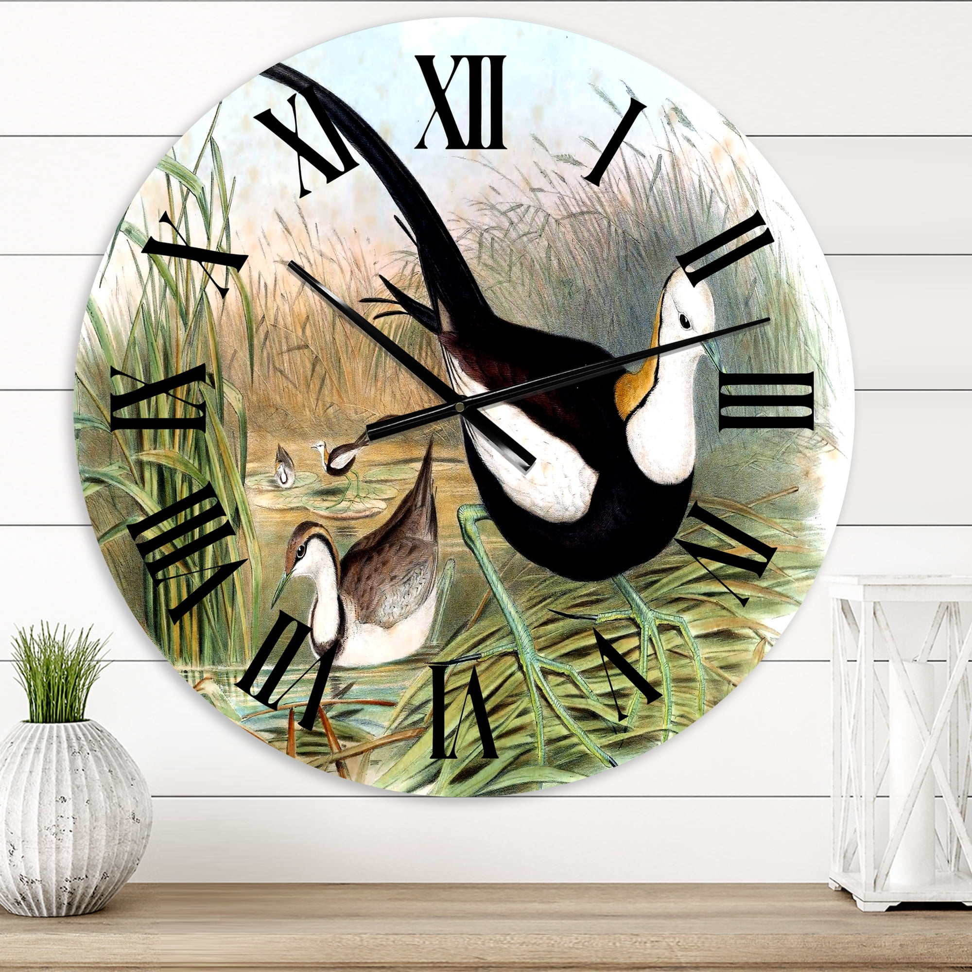 Designart 1 in Farmhouse Wall Clock