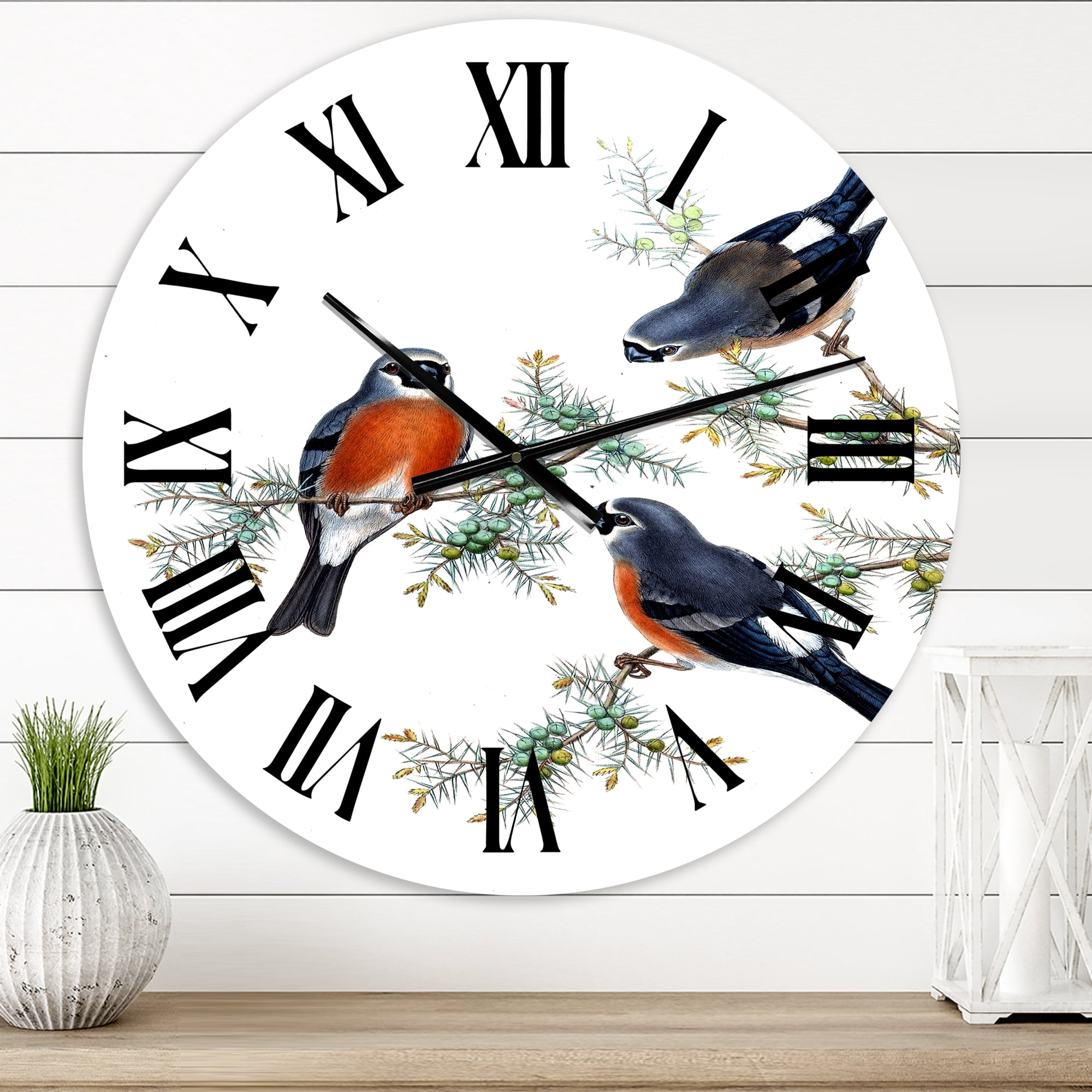 Designart 1 in Farmhouse Wall Clock