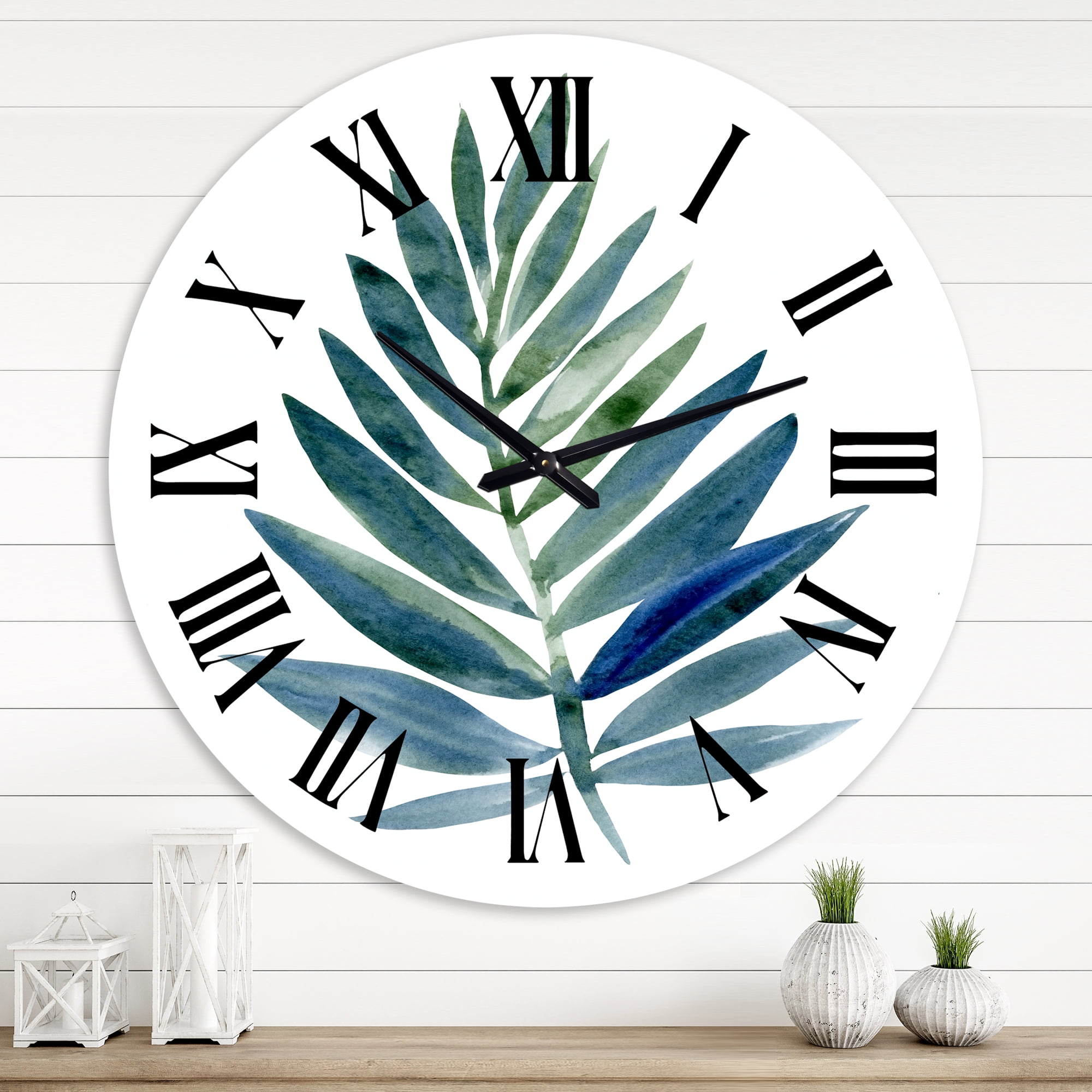 Designart 1 in Farmhouse Wall Clock