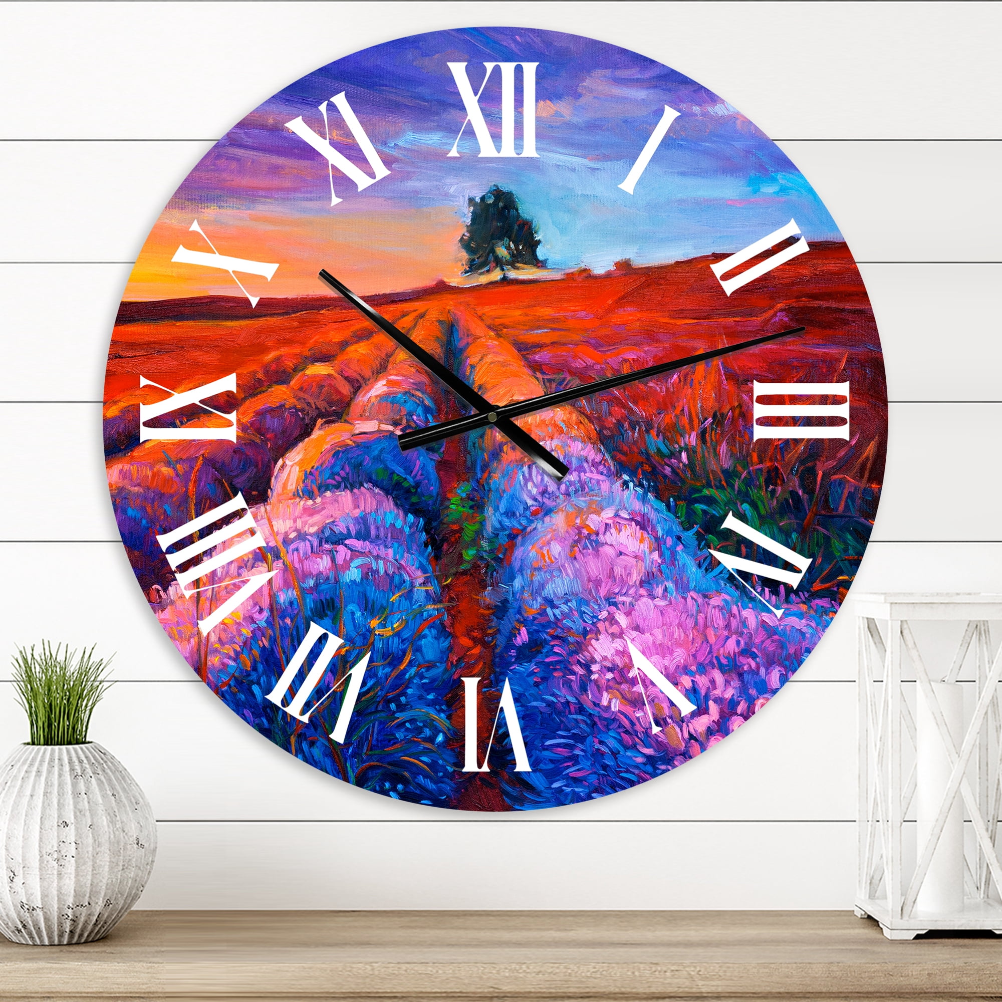 Designart 1 in Farmhouse Wall Clock