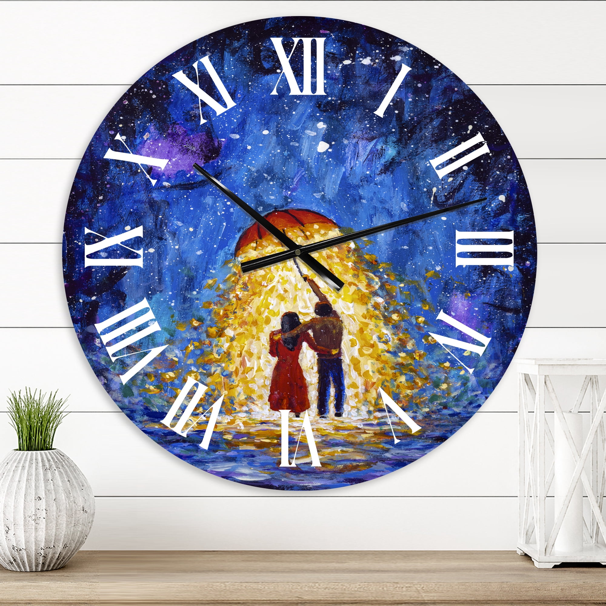 Designart 1 in French,Country Wall Clock