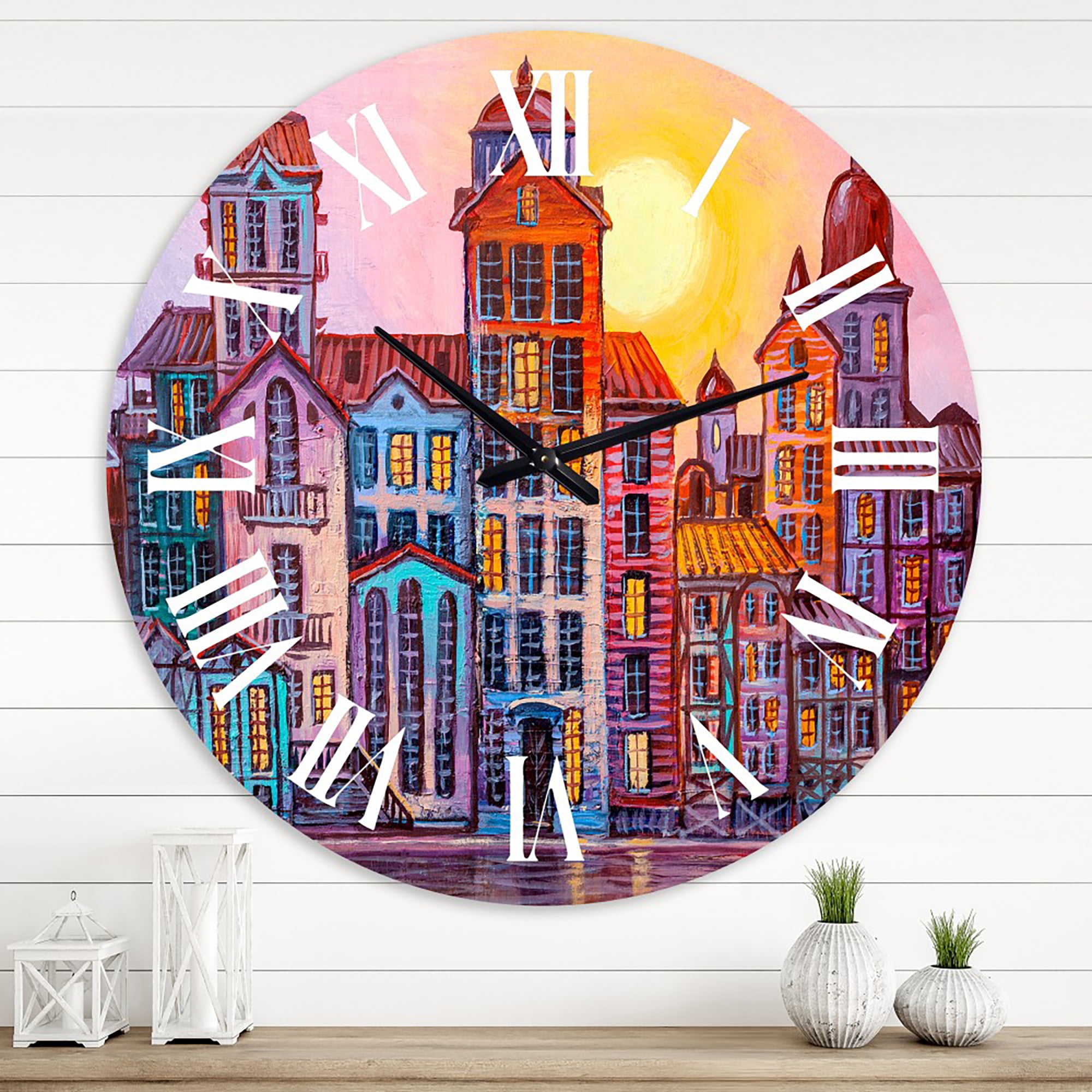 Designart 1 in Mid-Century Wall Clock