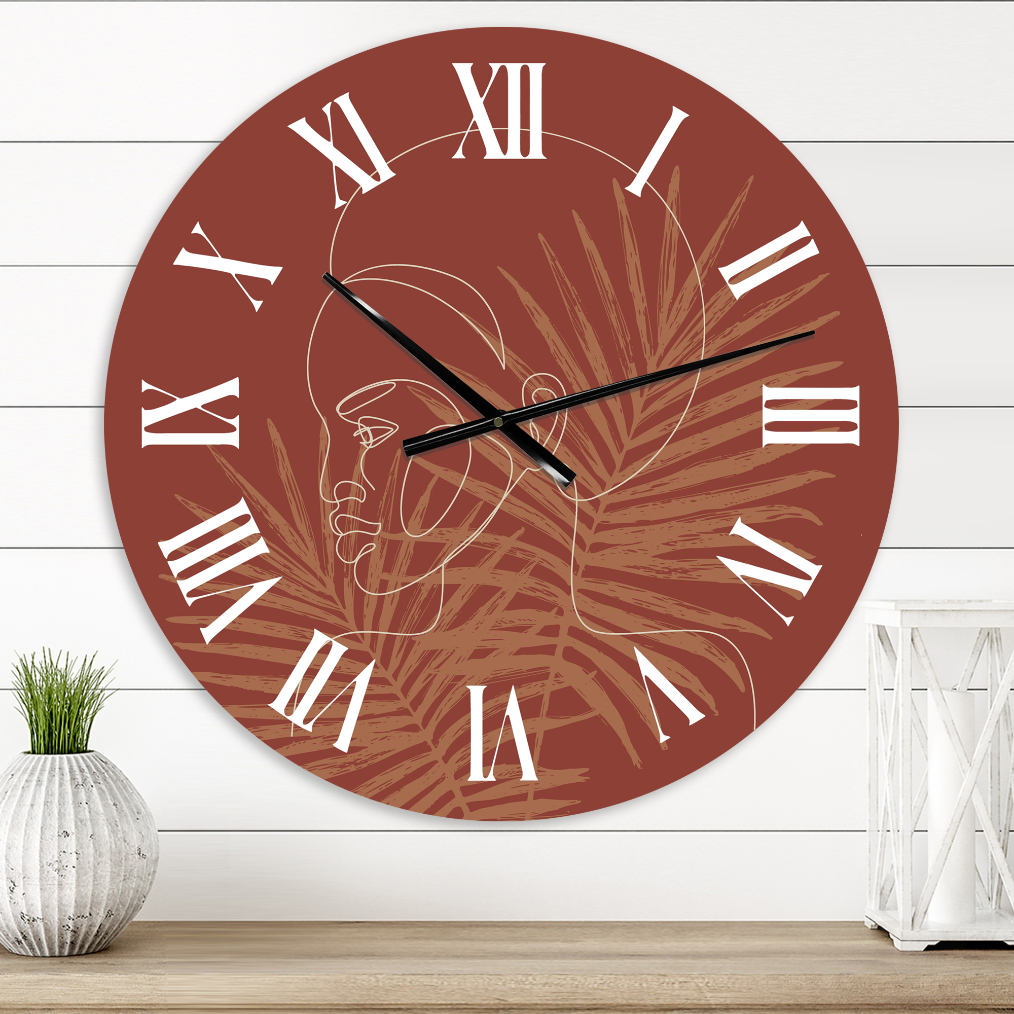 Designart 1 in Modern,Contemporary Wall Clock
