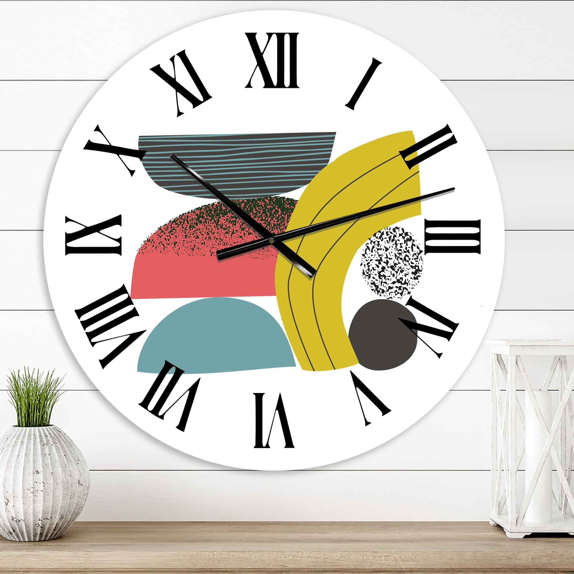 Designart 1 in Modern,Contemporary Wall Clock