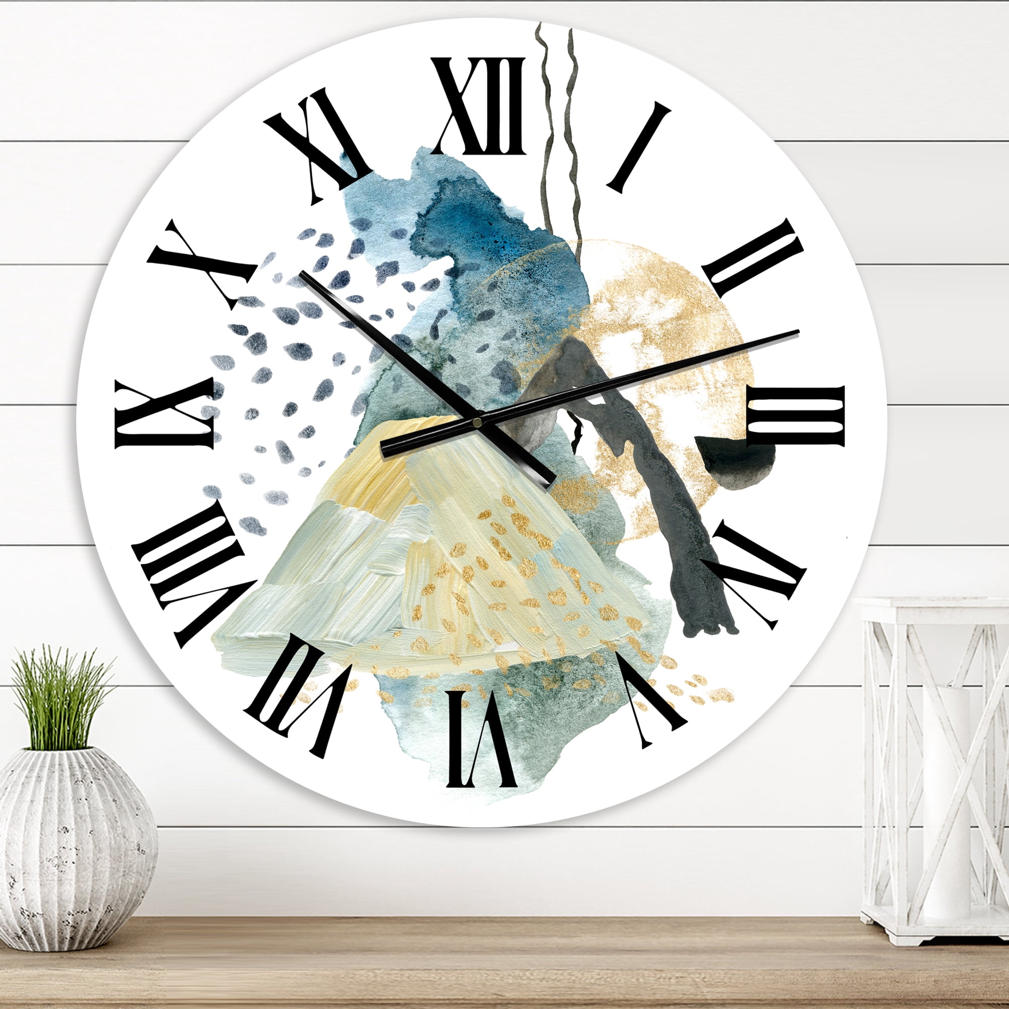 Designart 1 in Modern,Contemporary Wall Clock