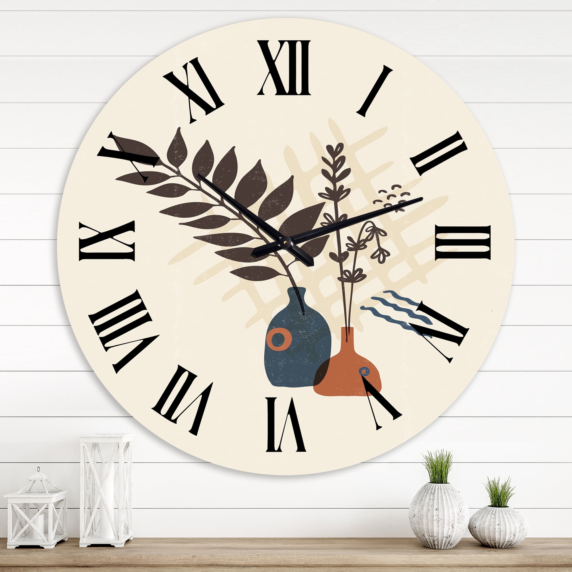 Designart 1 in Modern,Contemporary Wall Clock