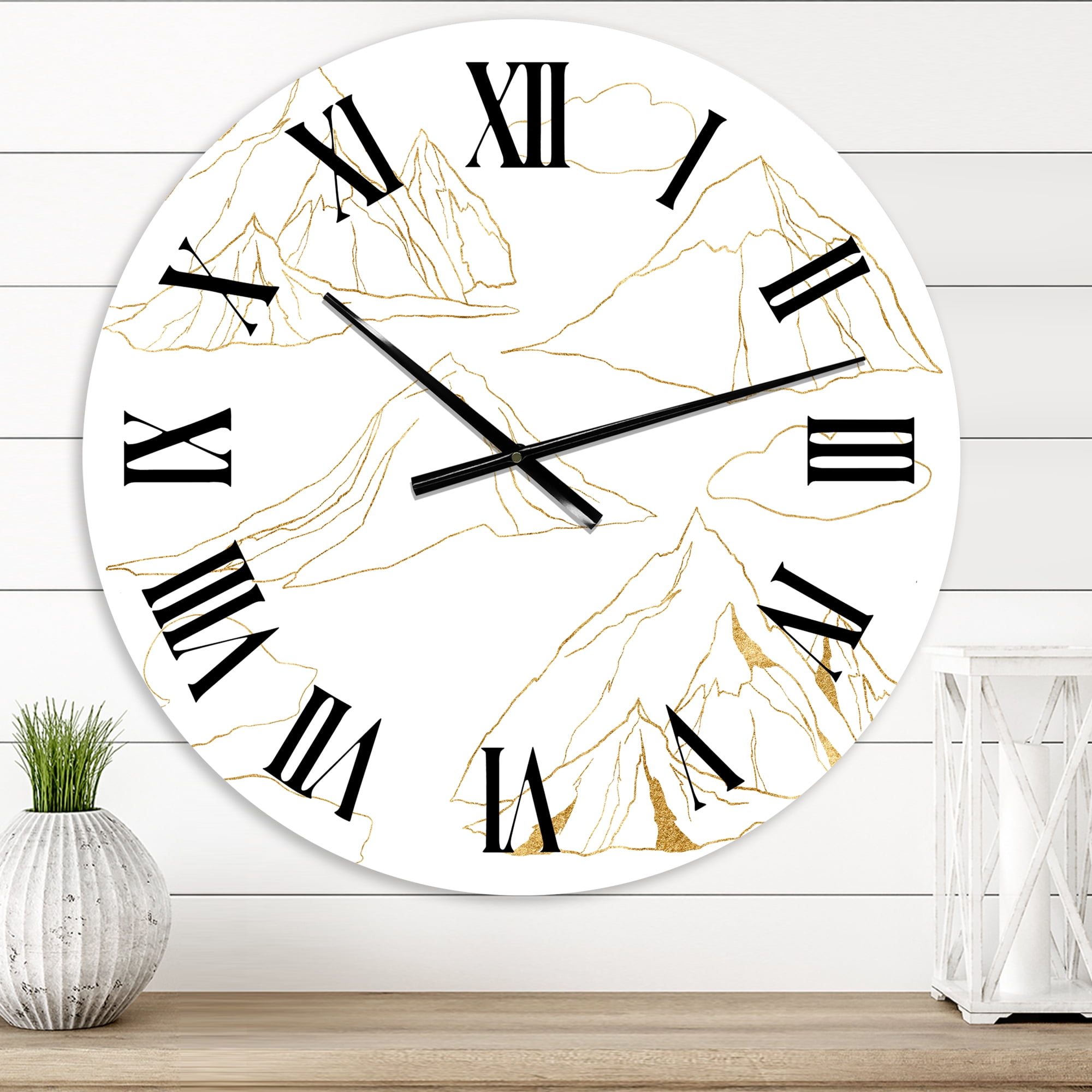 Designart 1 in Modern,Contemporary Wall Clock