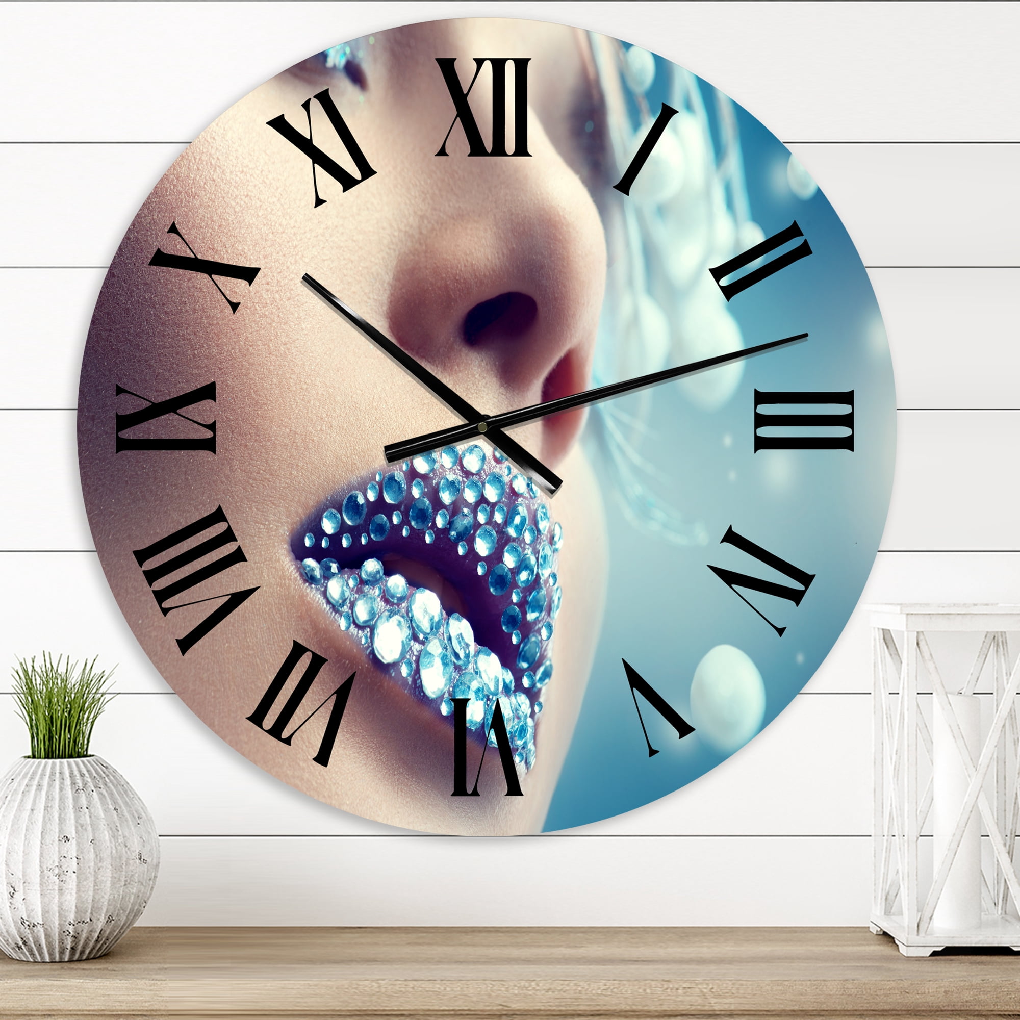 Designart 1 in Modern,Contemporary Wall Clock