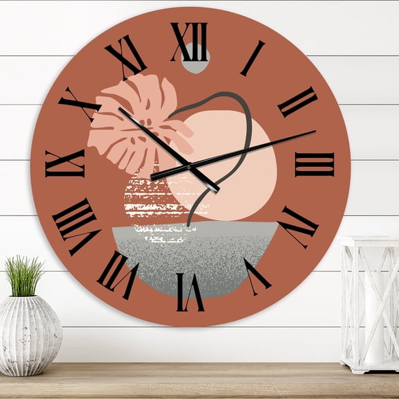 Designart 1 in Modern,Contemporary Wall Clock