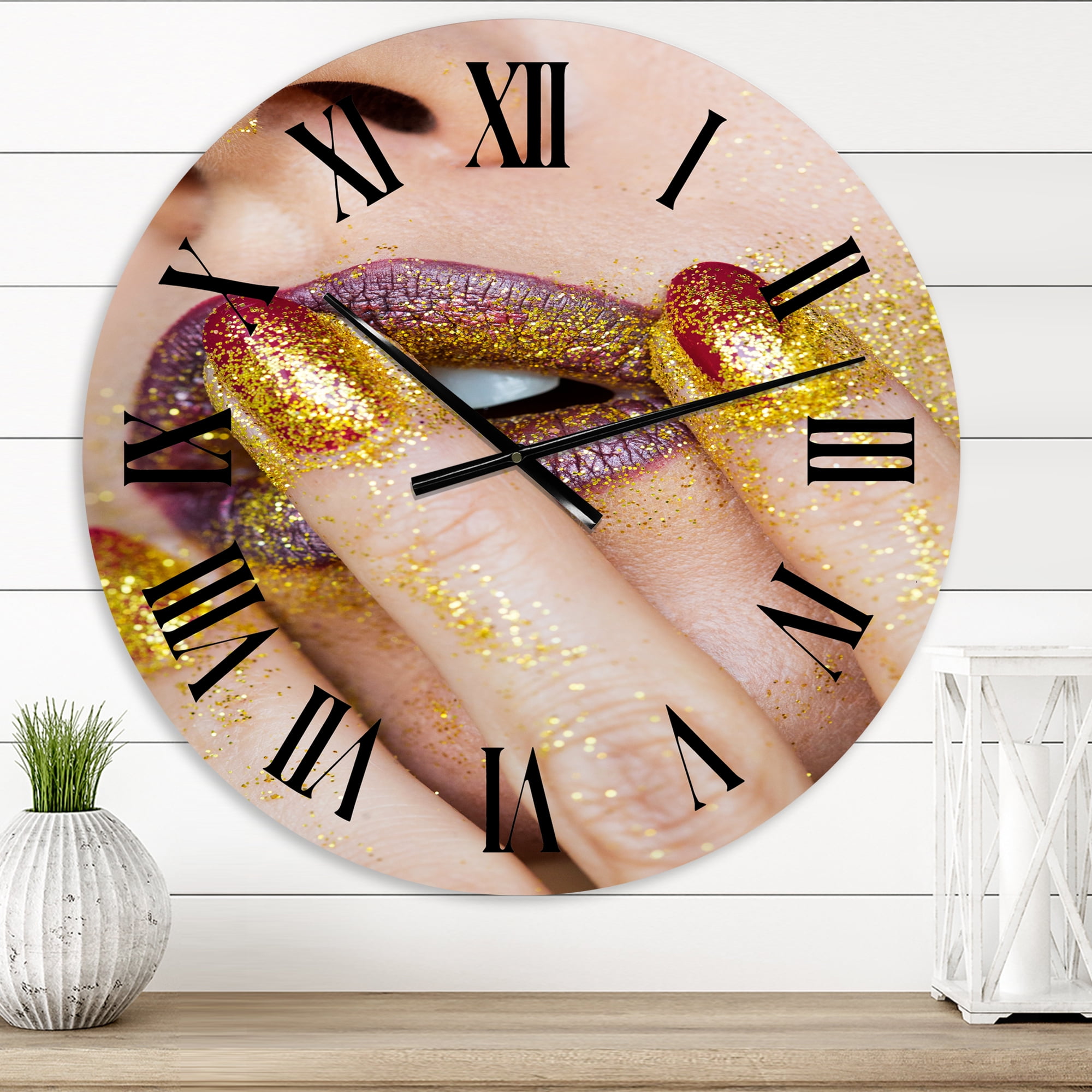Designart 1 in Modern,Contemporary Wall Clock