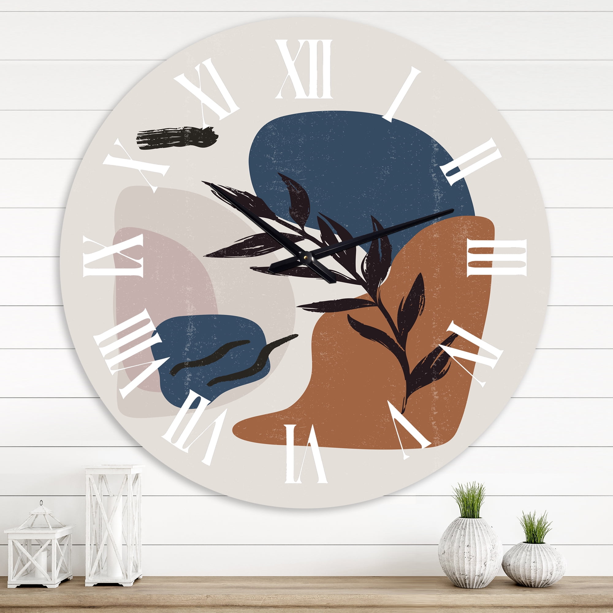 Designart 1 in Modern,Contemporary Wall Clock