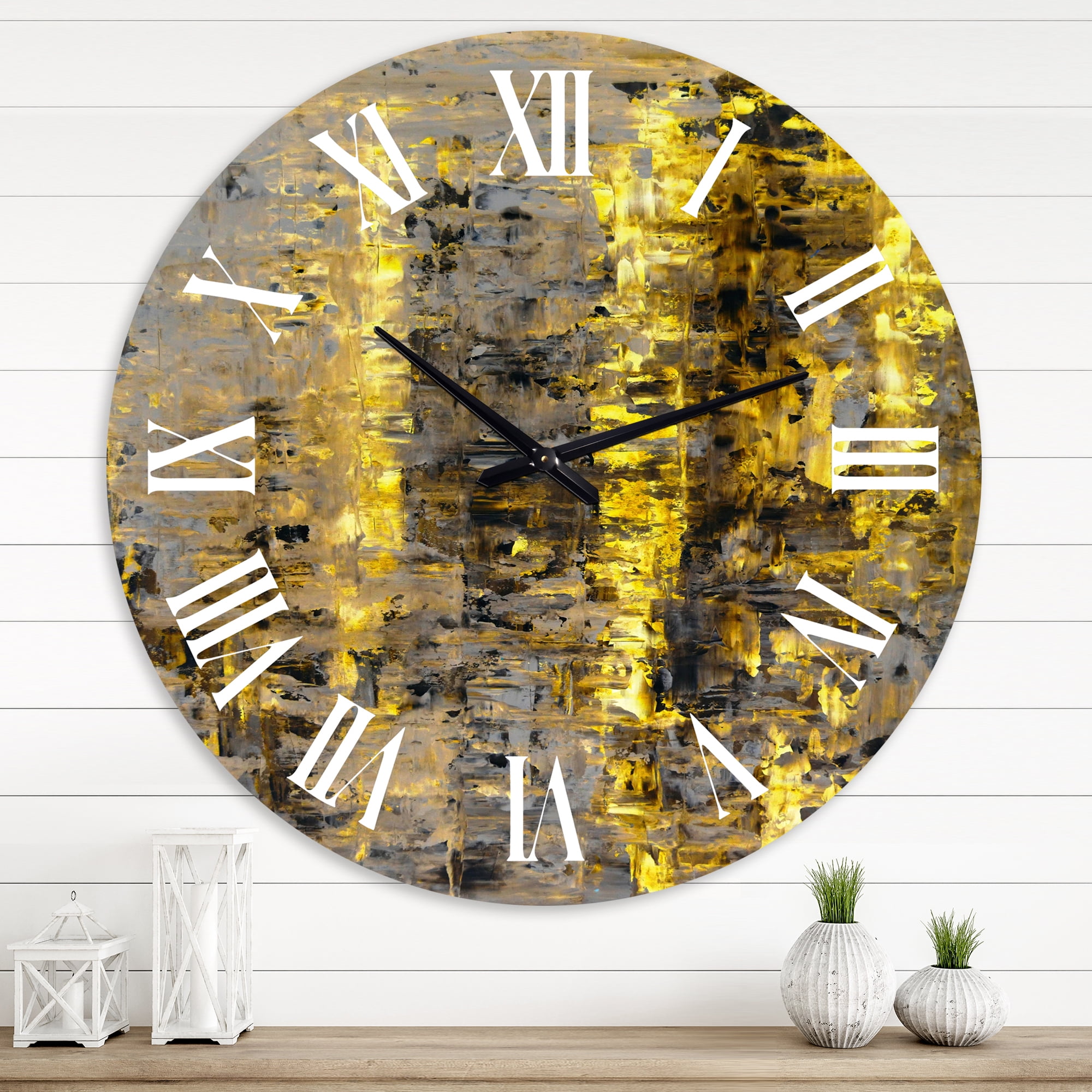 Designart 1 in Modern,Contemporary Wall Clock