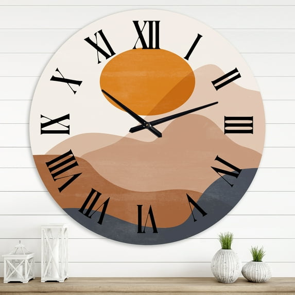 Designart 1 in Modern,Contemporary Wall Clock