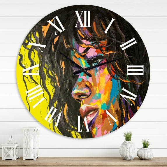 Designart 1 in Modern,Contemporary Wall Clock