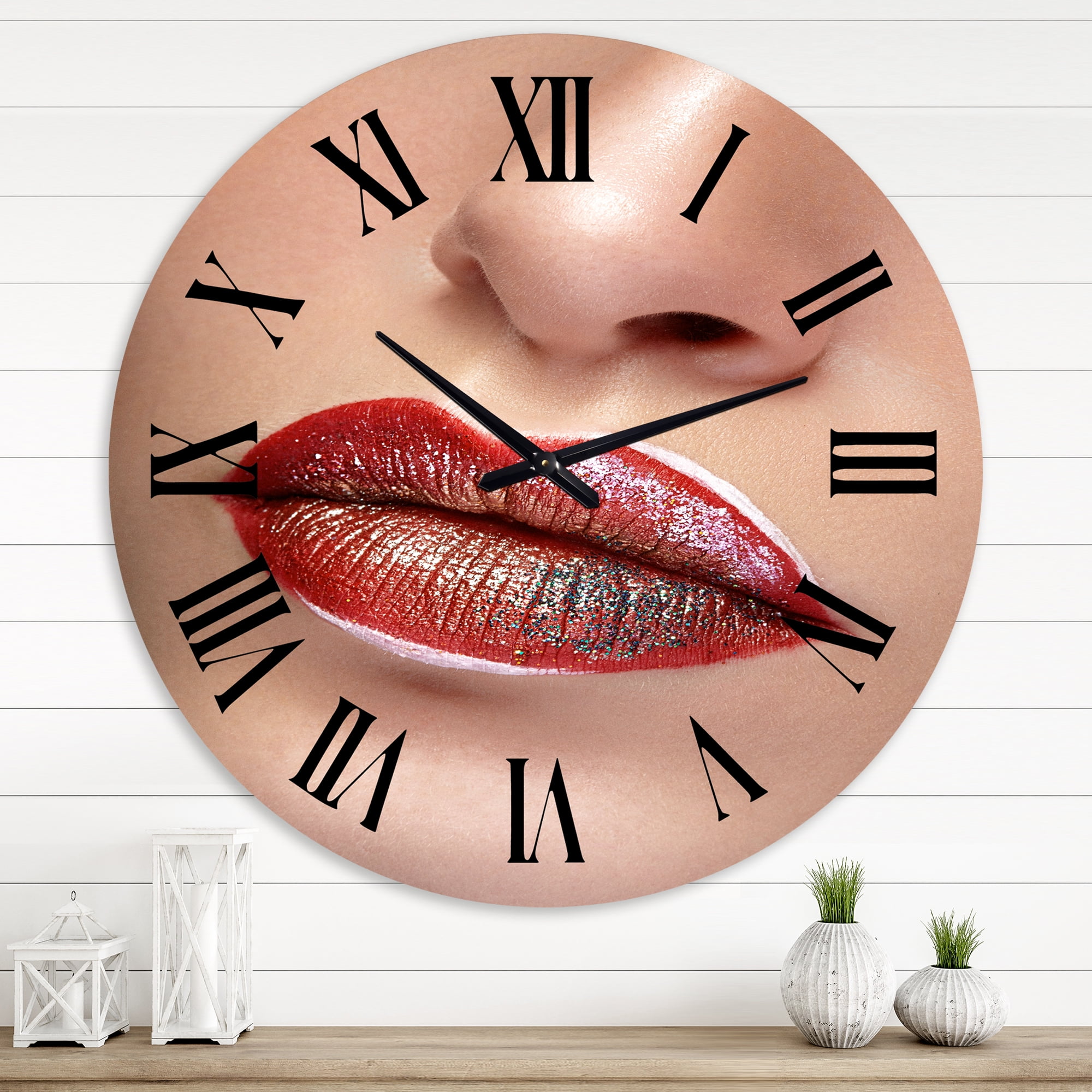 Designart 1 in Modern,Contemporary Wall Clock
