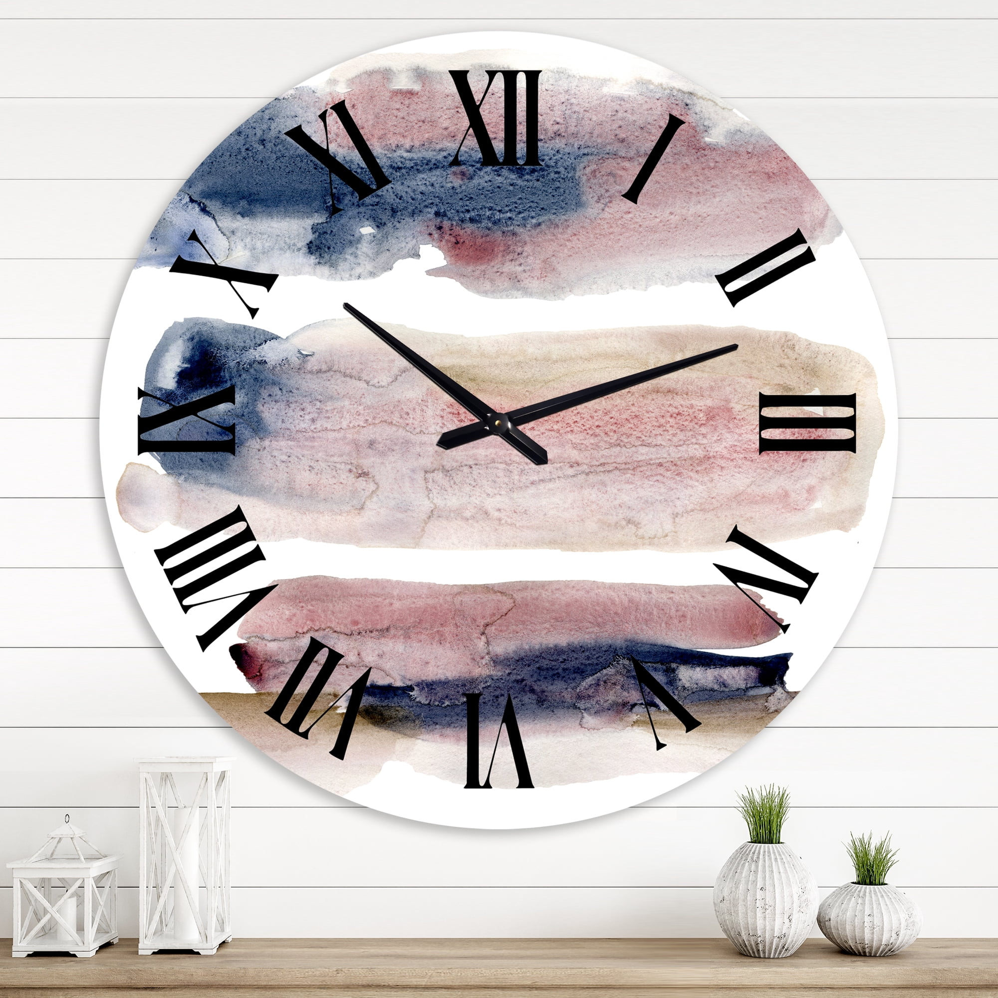 Designart 1 in Modern,Contemporary Wall Clock