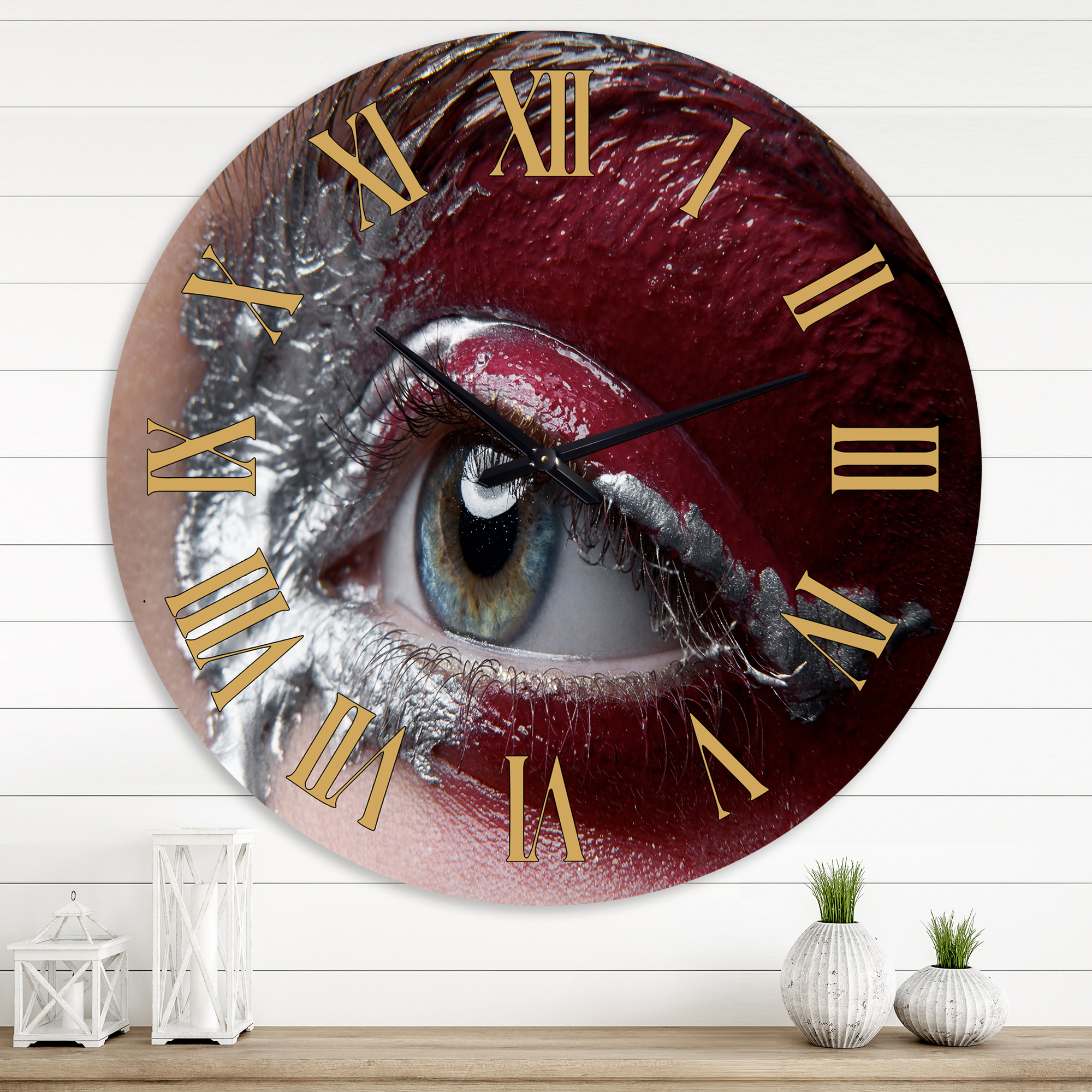 Designart 1 in Modern,Contemporary Wall Clock