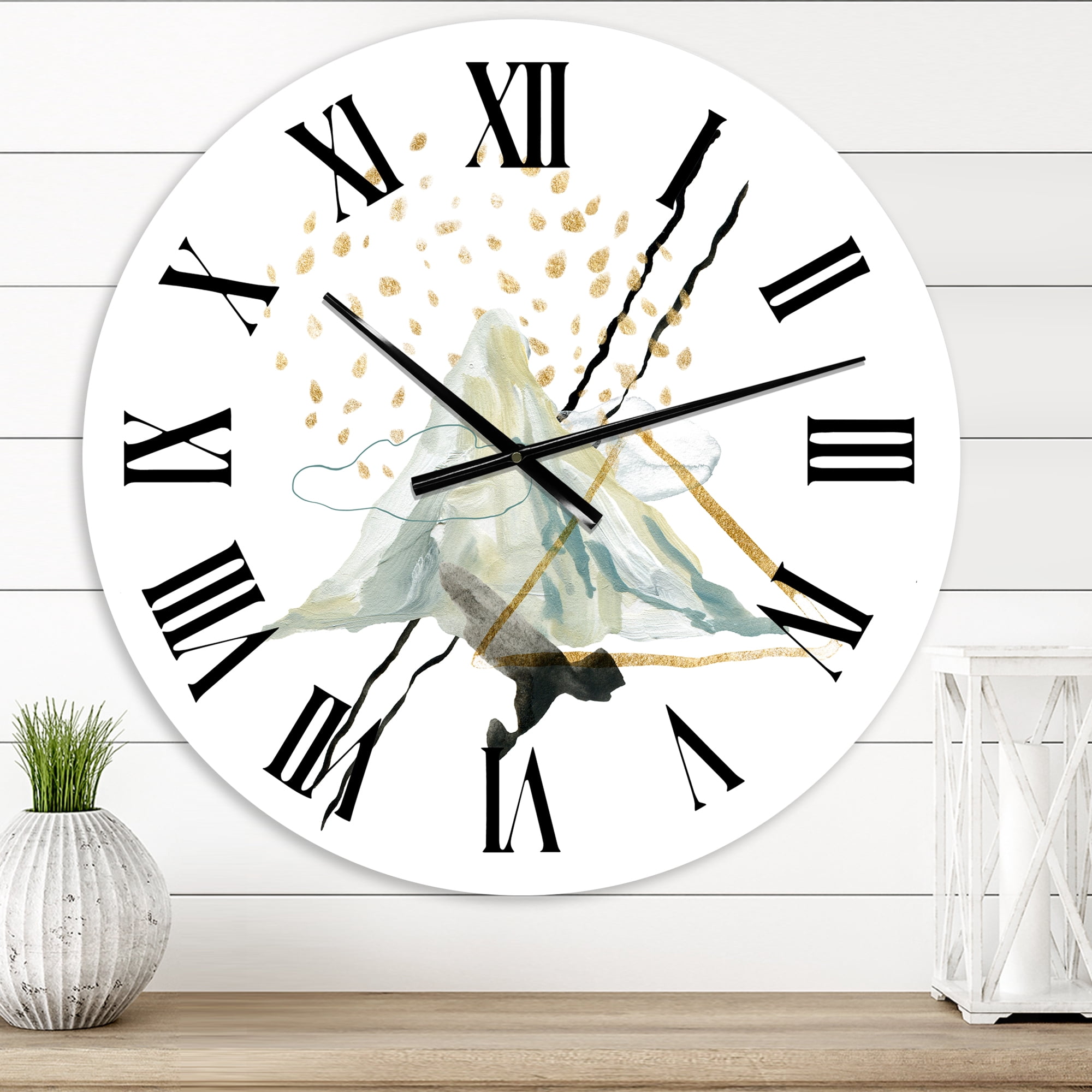 Designart 1 in Modern,Contemporary Wall Clock