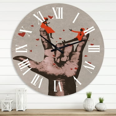 Designart 1 in Modern,Contemporary Wall Clock