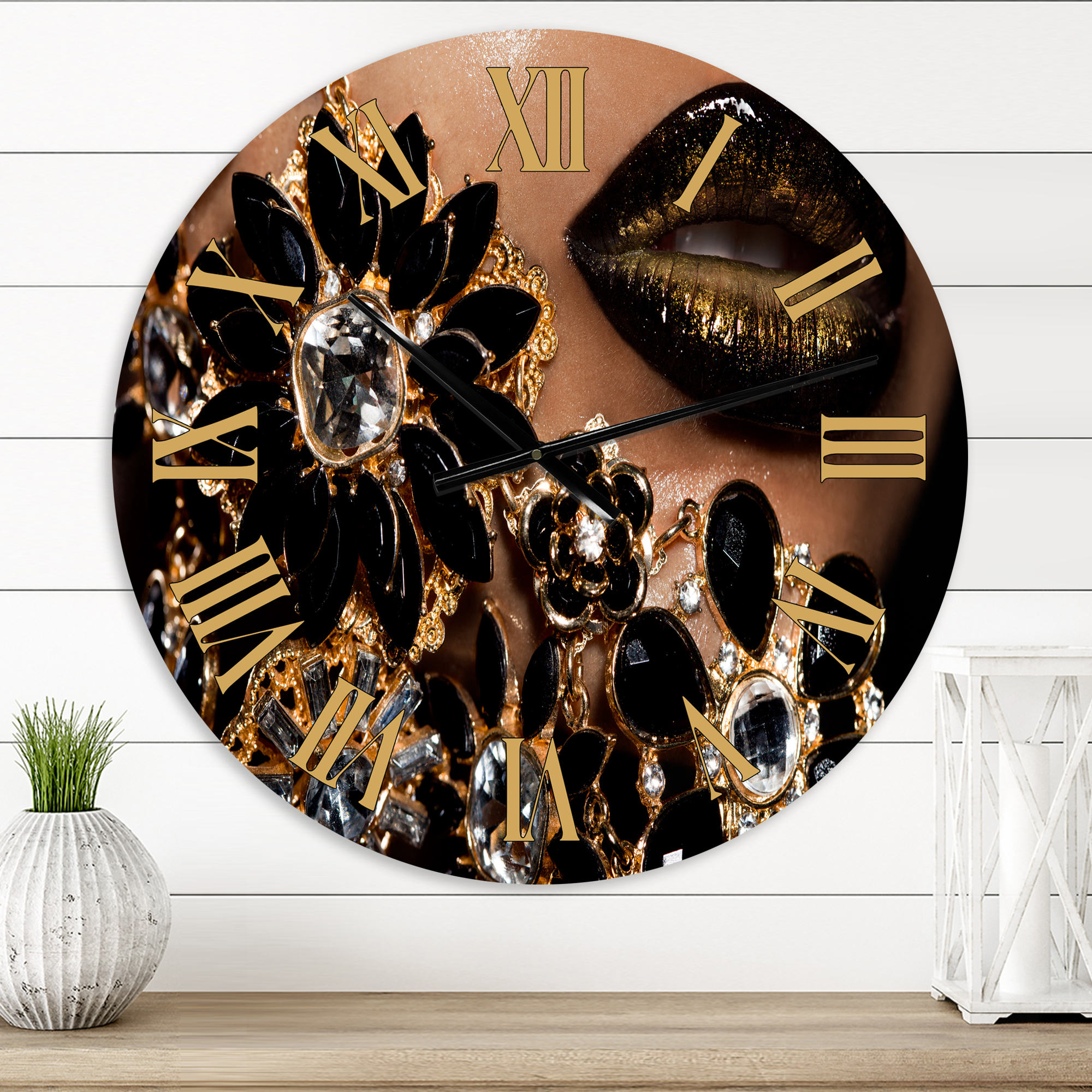 Designart 1 in Modern,Contemporary Wall Clock