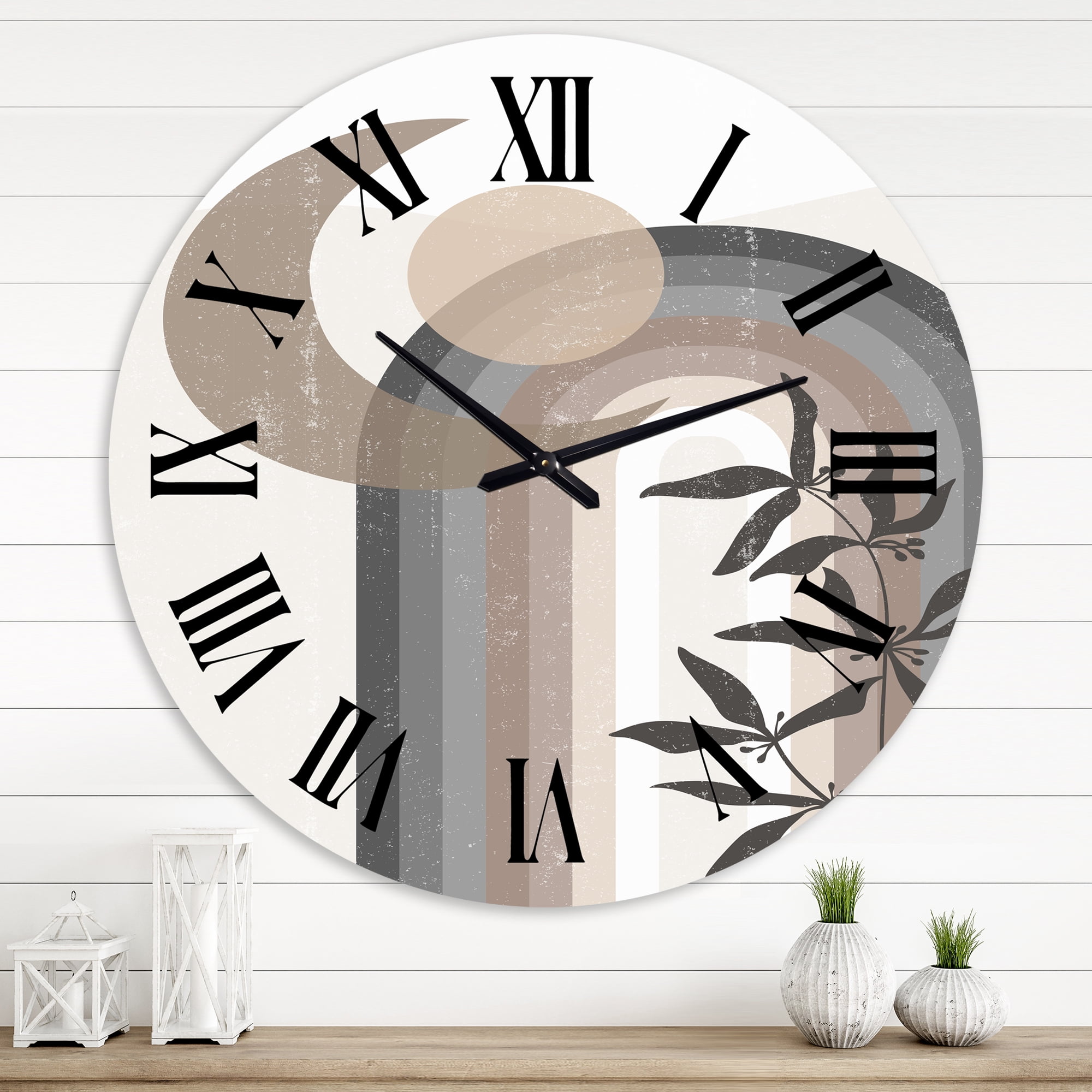 Designart 1 in Modern,Contemporary Wall Clock