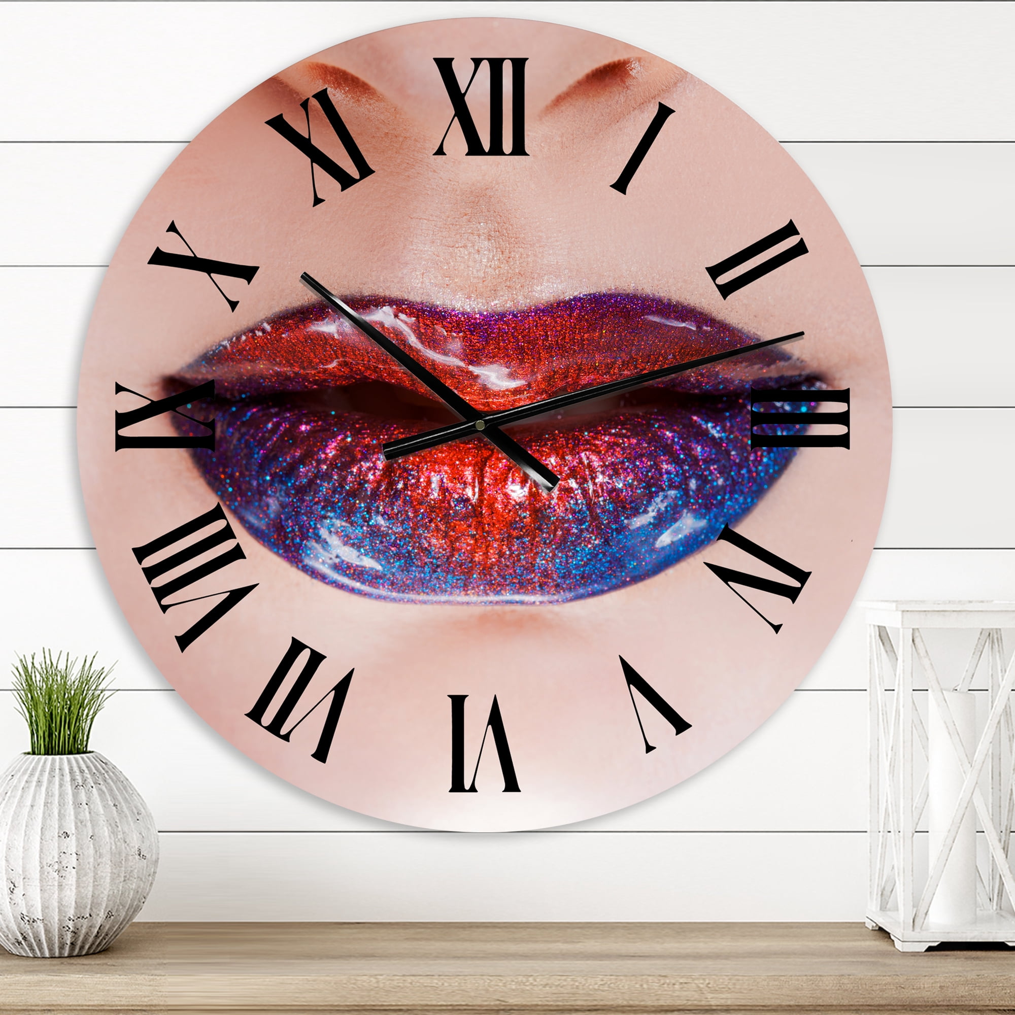 Designart 1 in Modern,Contemporary Wall Clock