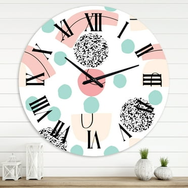 Designart 1 in Modern,Contemporary Wall Clock