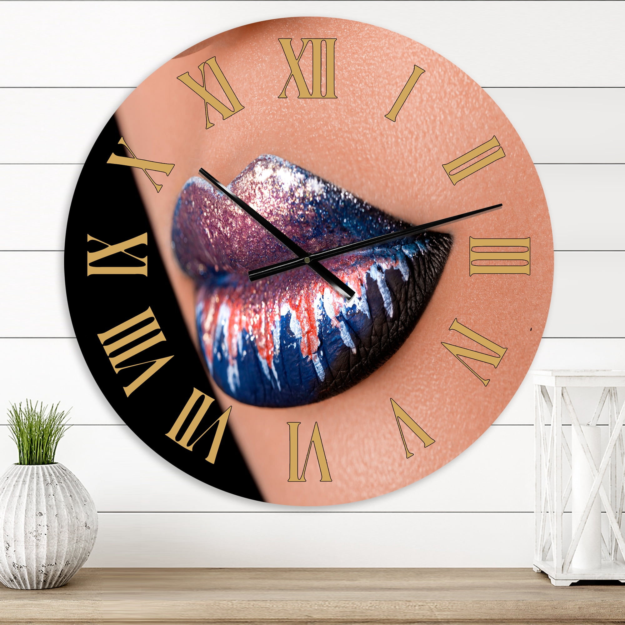Designart 1 in Modern,Contemporary Wall Clock