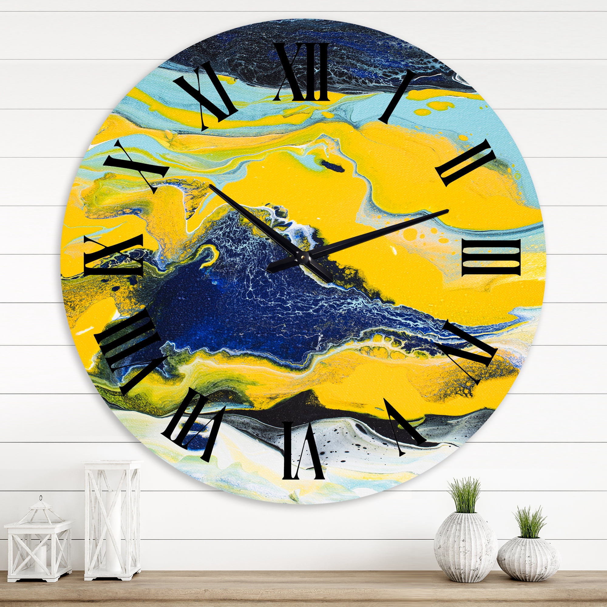 Designart 1 in Modern,Contemporary Wall Clock
